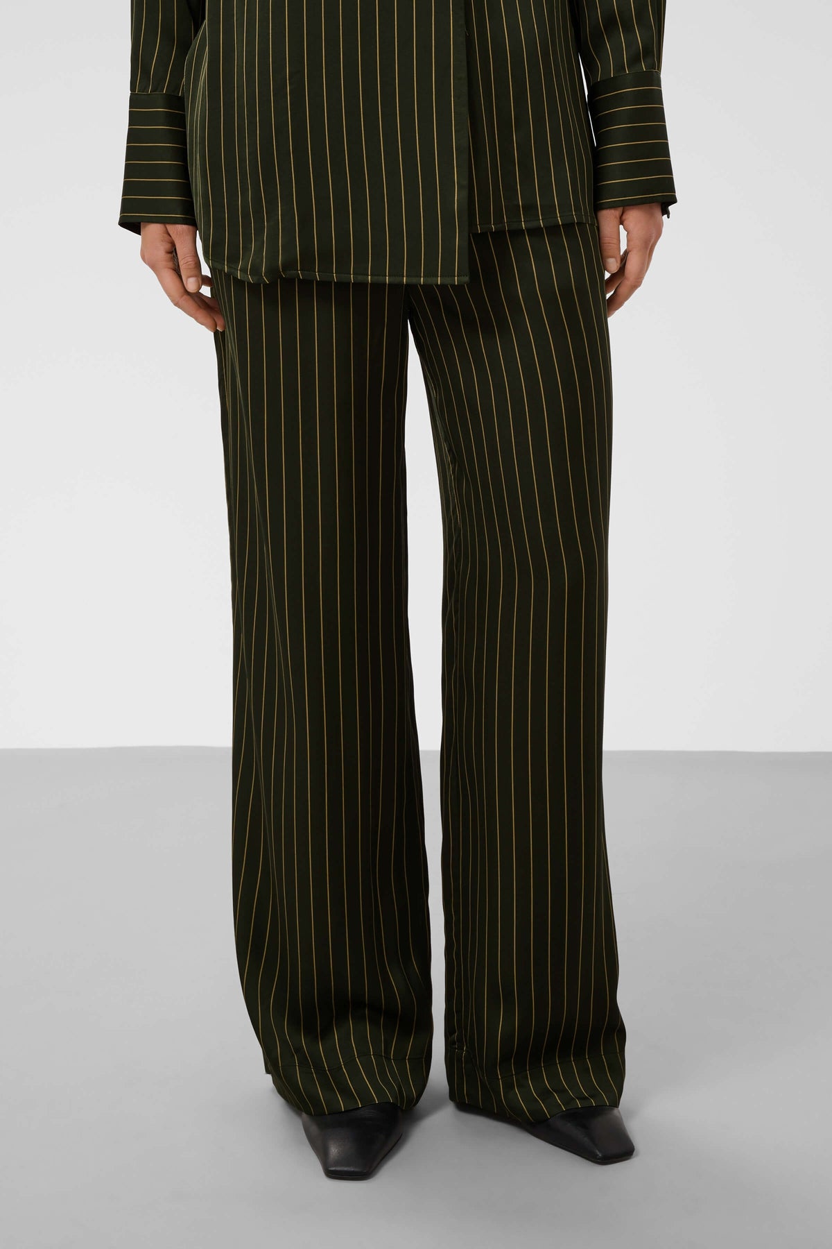 Soaked in Luxury Cinna full-length pinstripe trousers