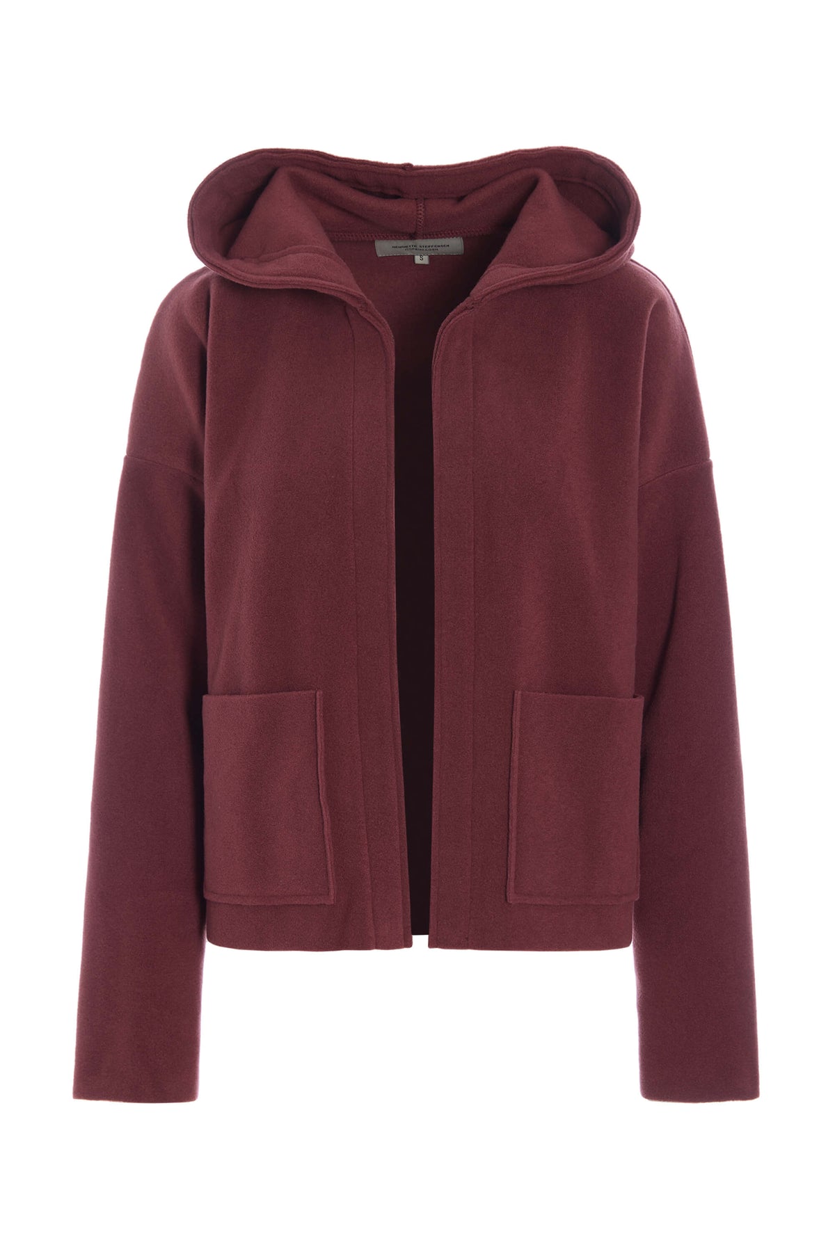 7176 hooded cardigan in bordeaux from HSCPH