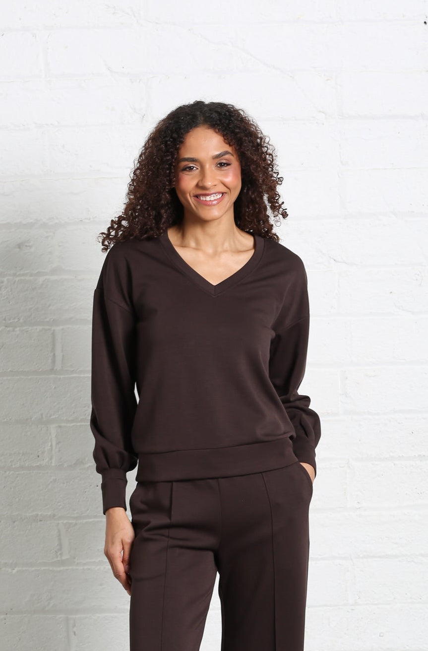 Relax&Renew Elara V-Neck Sweatshirt