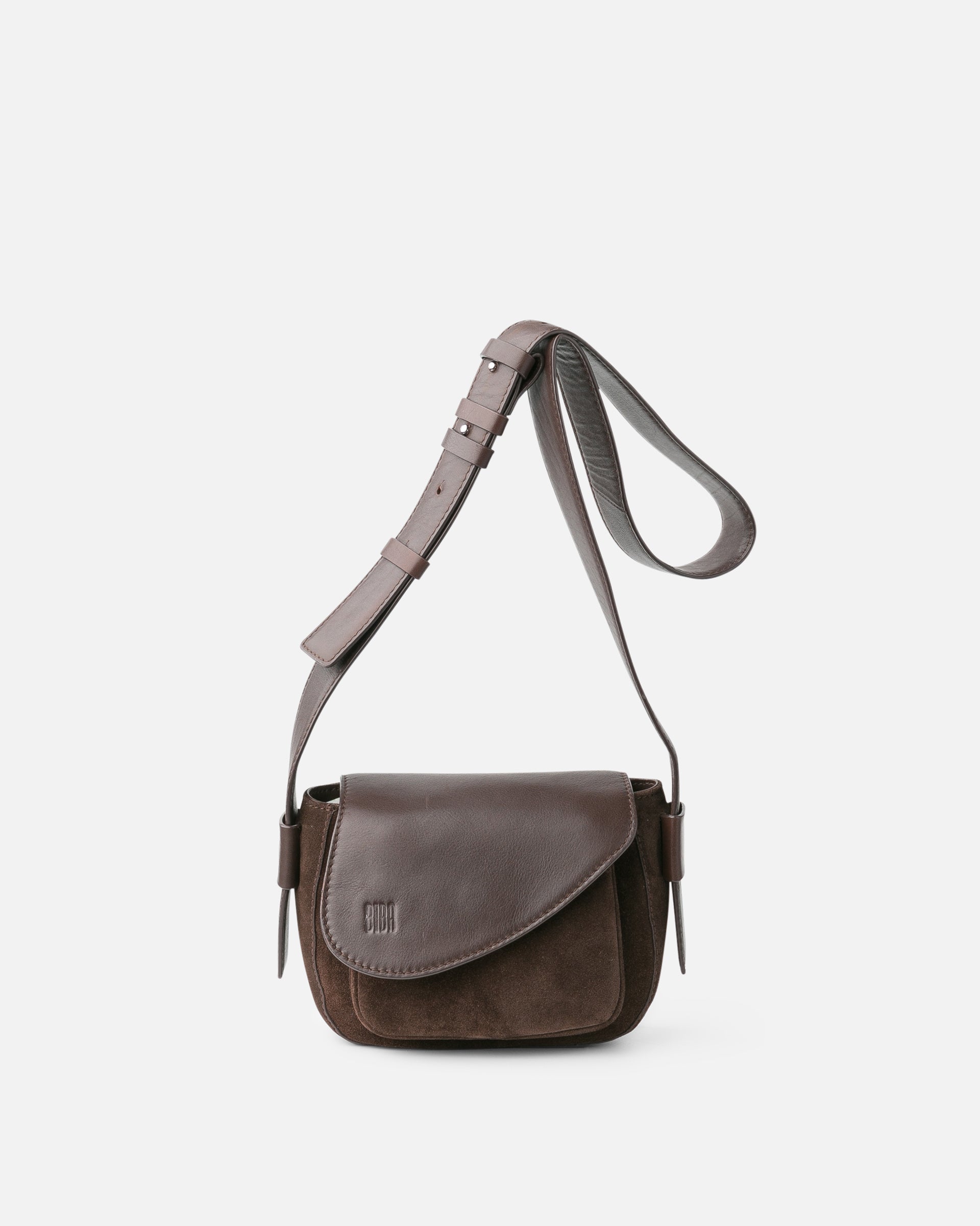 BIBA Blunt Suede Leather Crossbody Bag style BLT2L