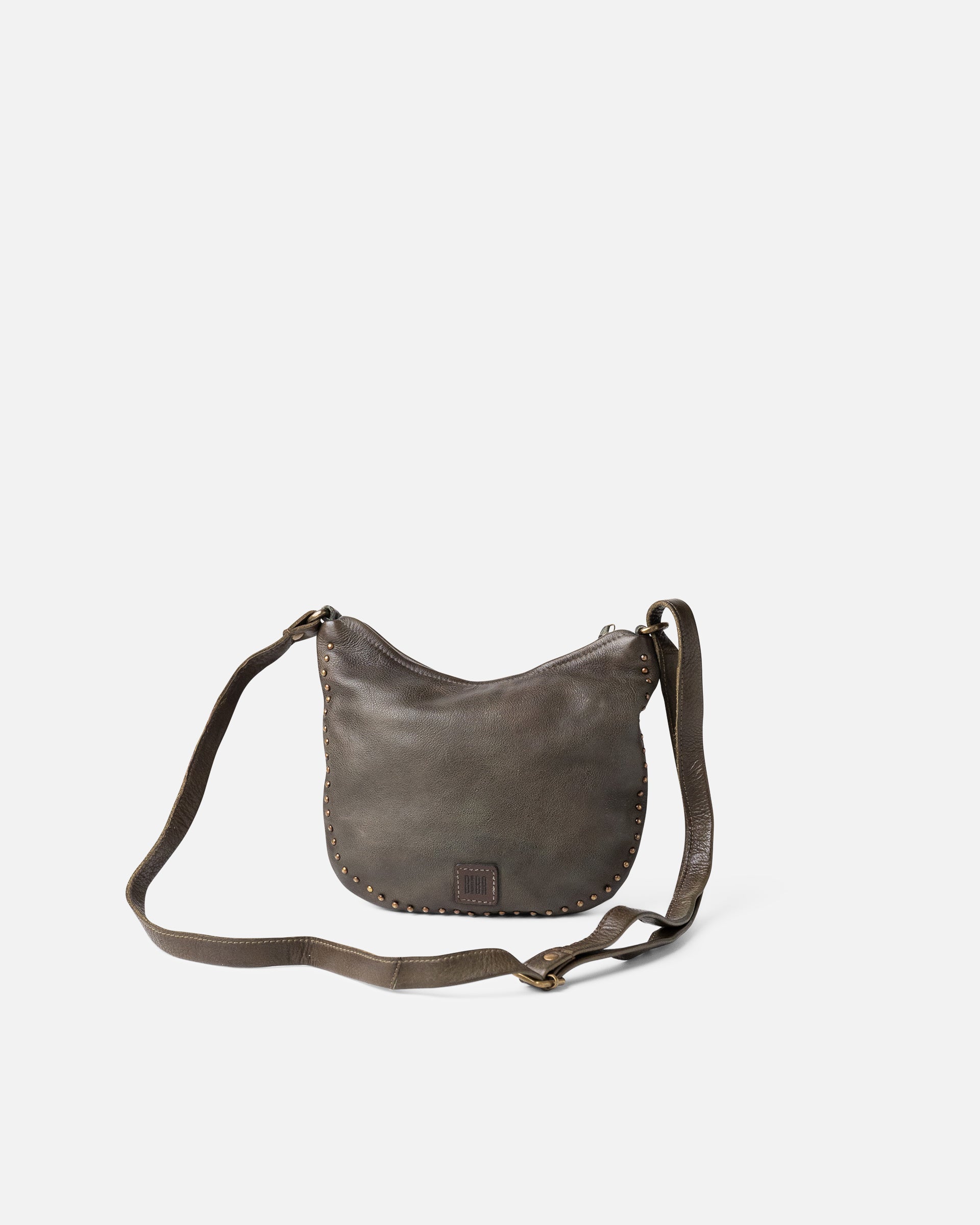 BIBA Hill HIL2L leather shoulder bag in khaki green
