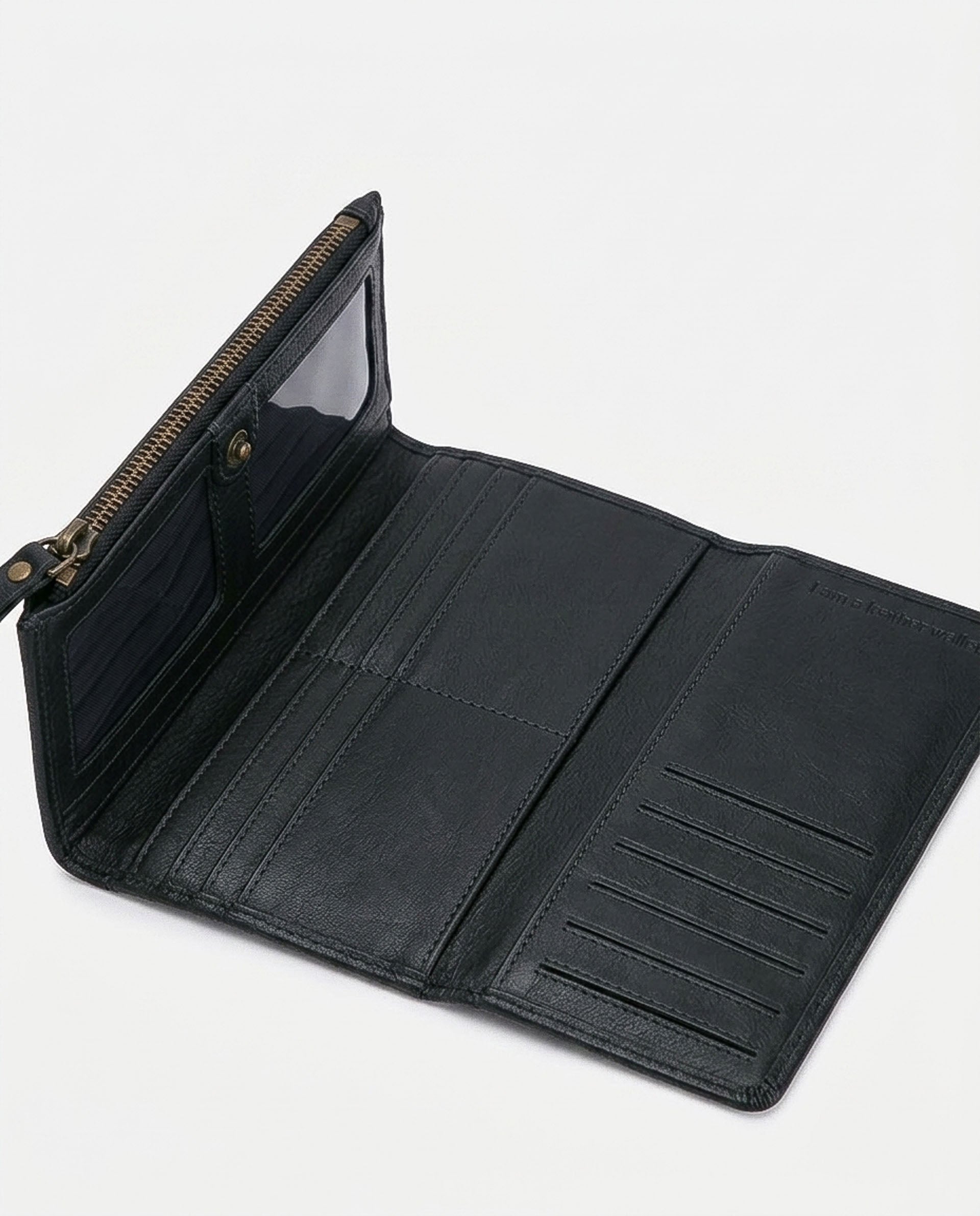 Interior of BIBA leather purse