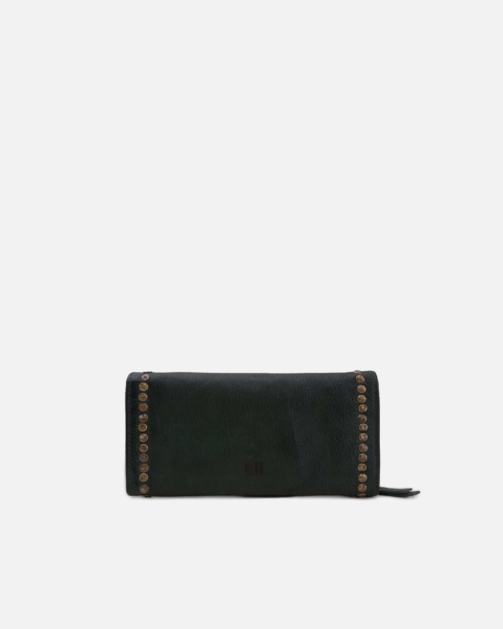 Black wallet with gold studs from BIBA