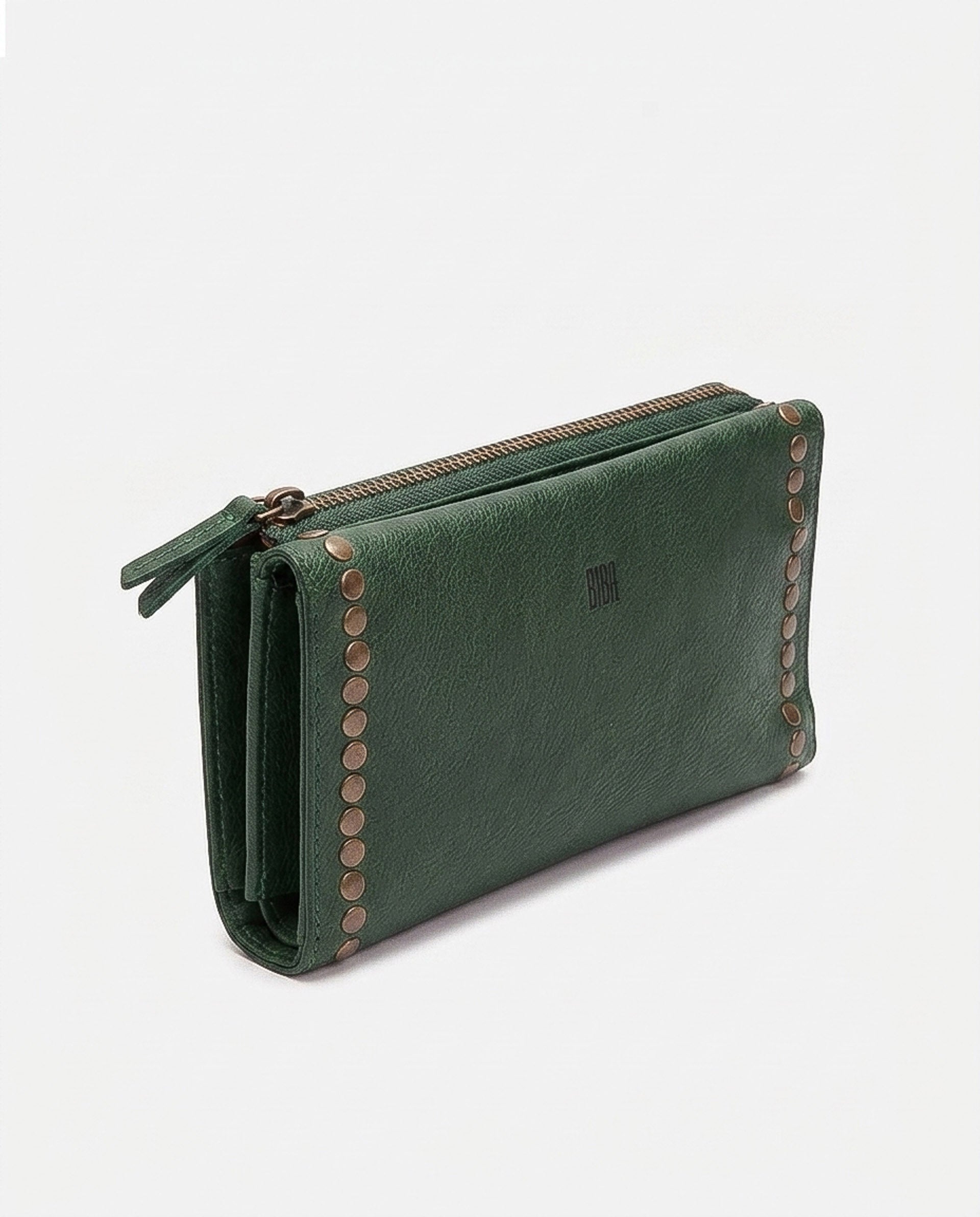 BIBA Portland leather wallet with card compartments