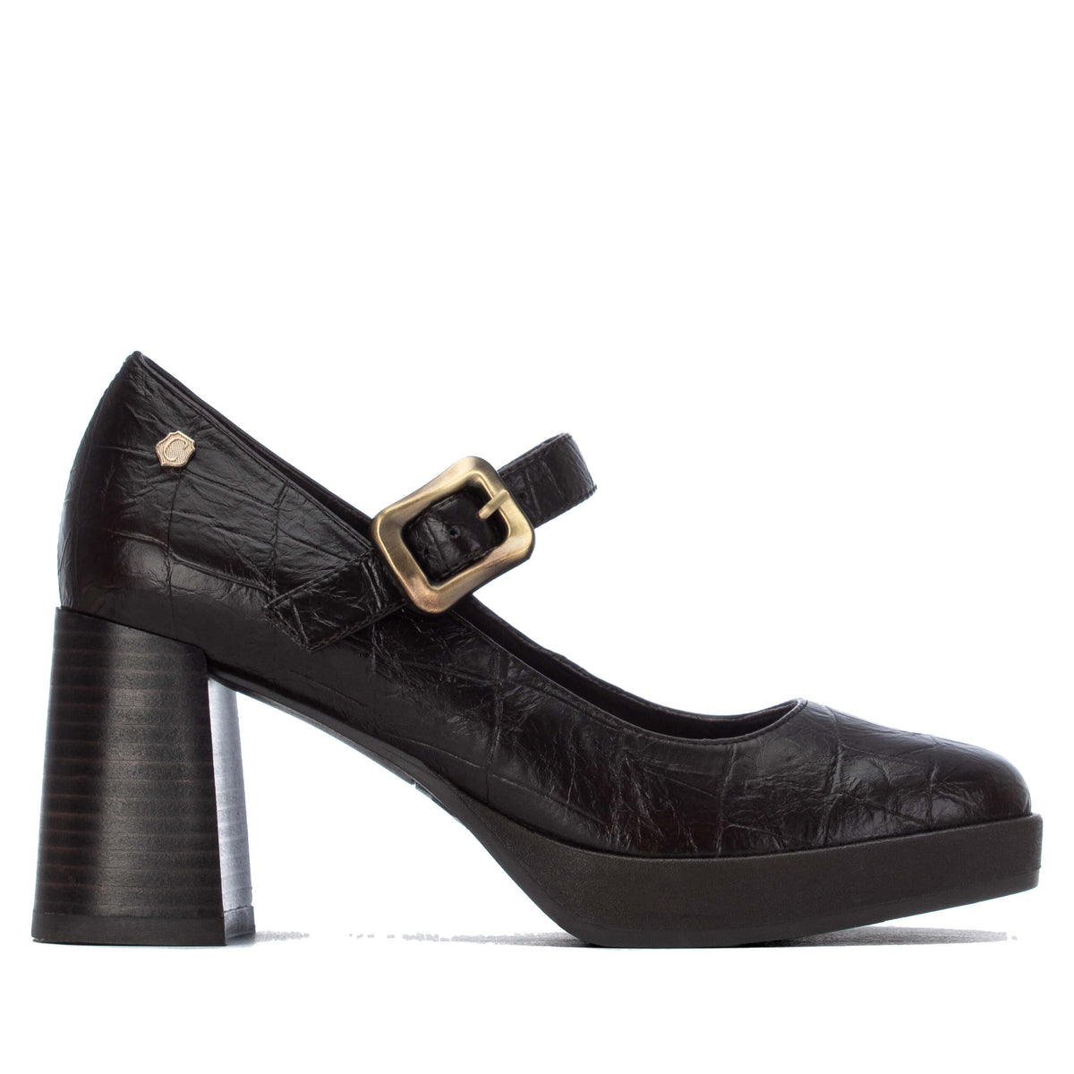 Carmela leather-look shoes with a 7 cm heel