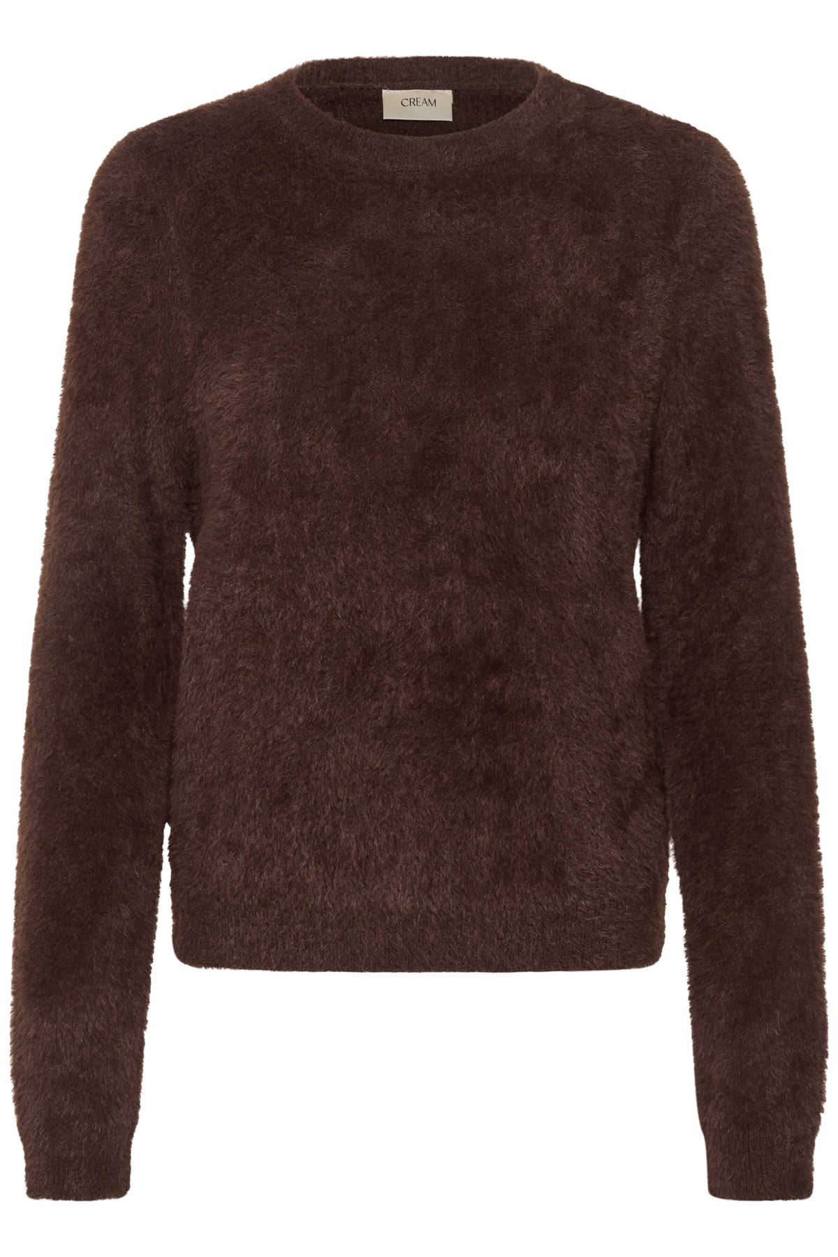 Cream Inaya Pullover in brown front view