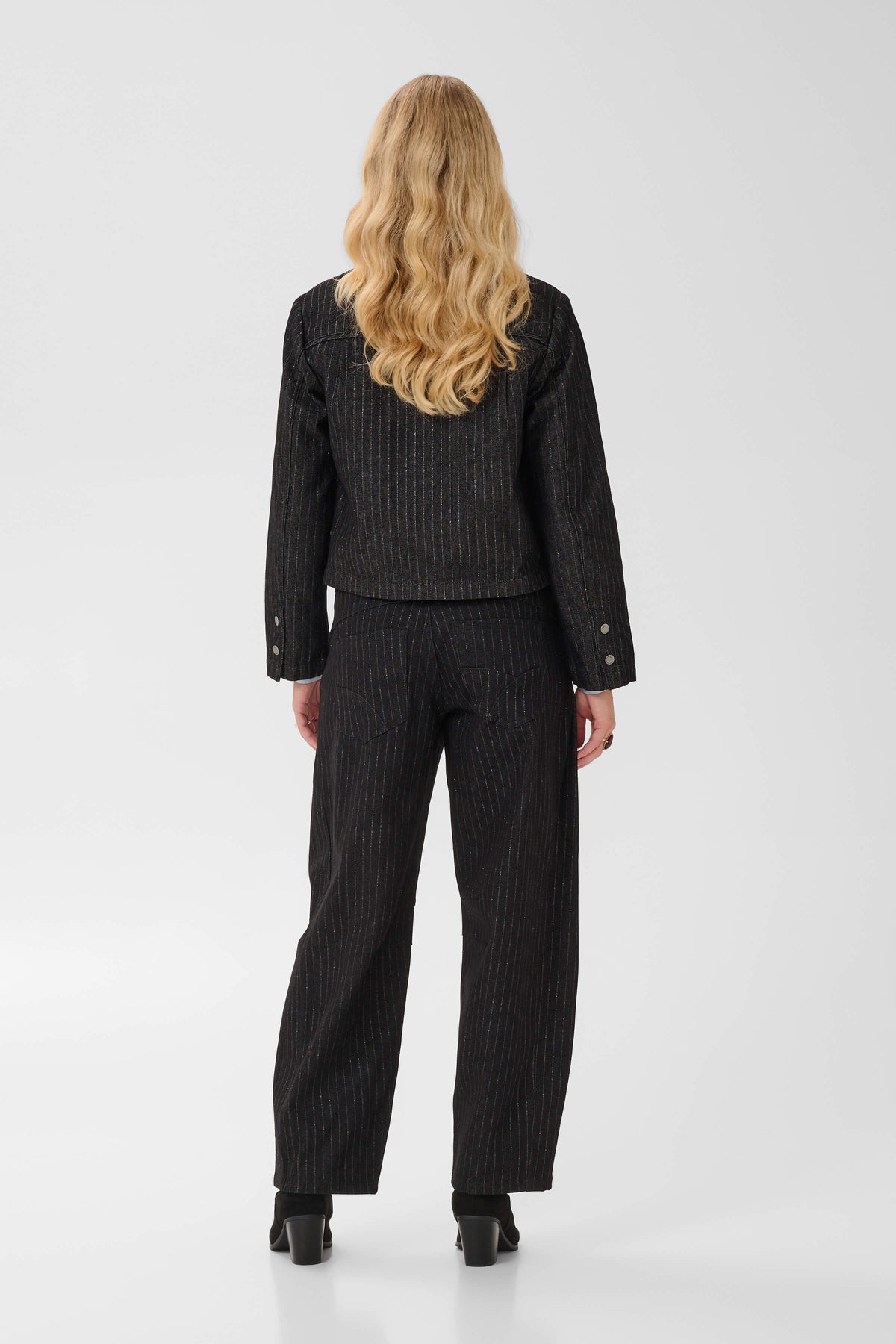 Cream Marelli denim shirt style 10615624 back view