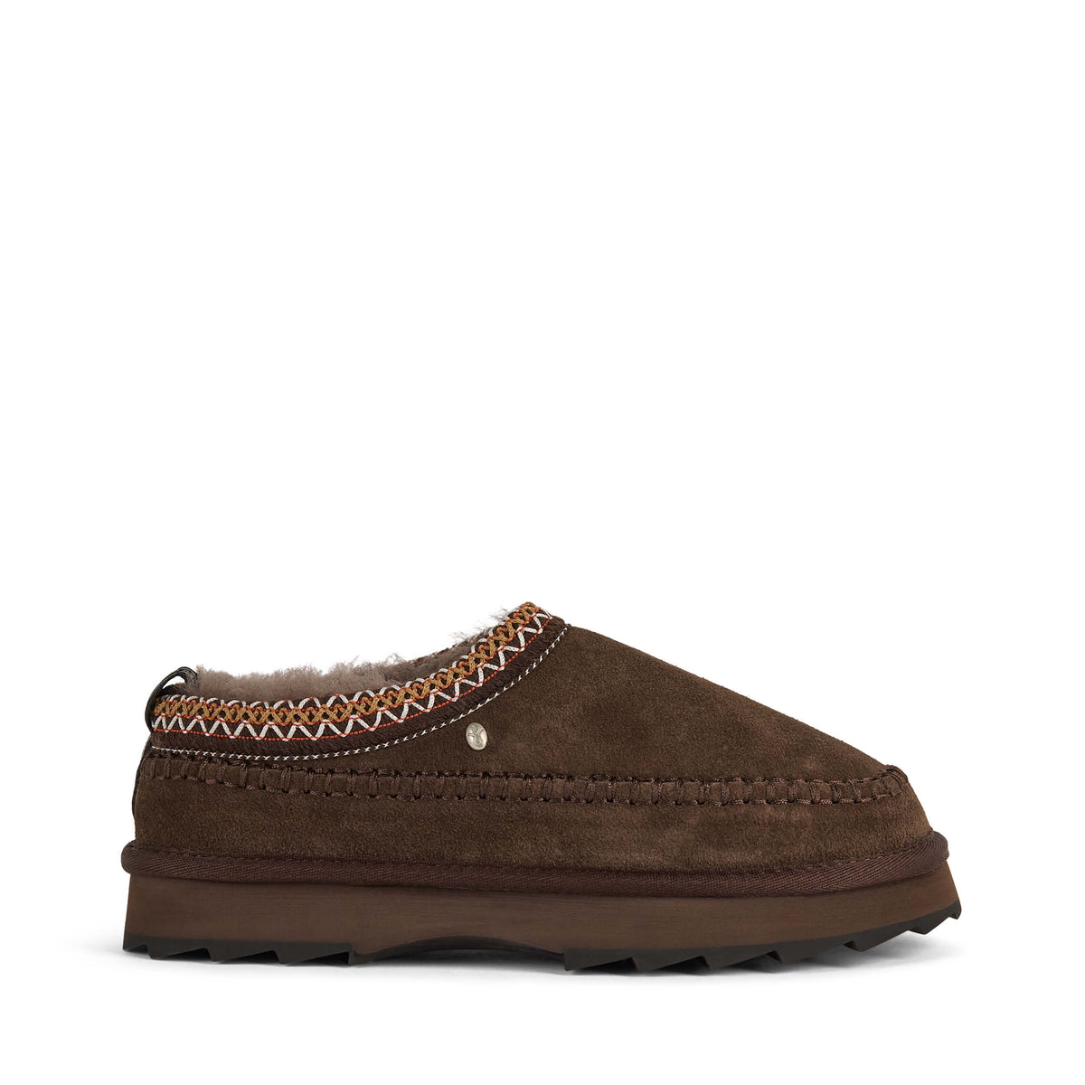 EMU Sharky Adventure suede scuffs side view