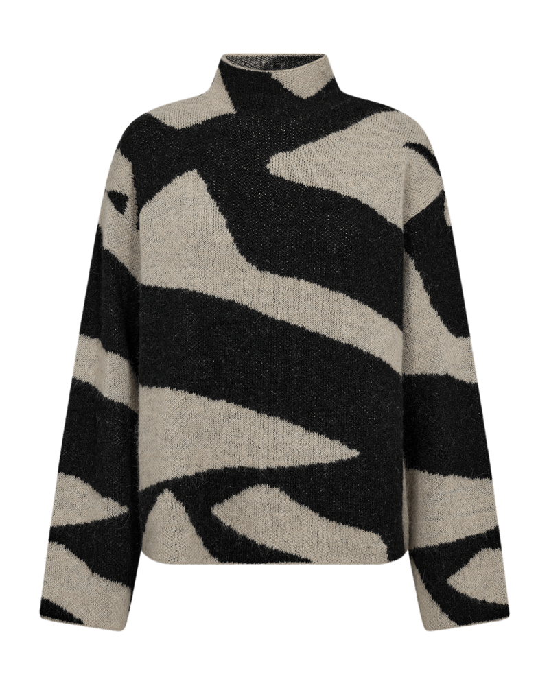 Freequent FQDIDO pullover with all-over graphic pattern