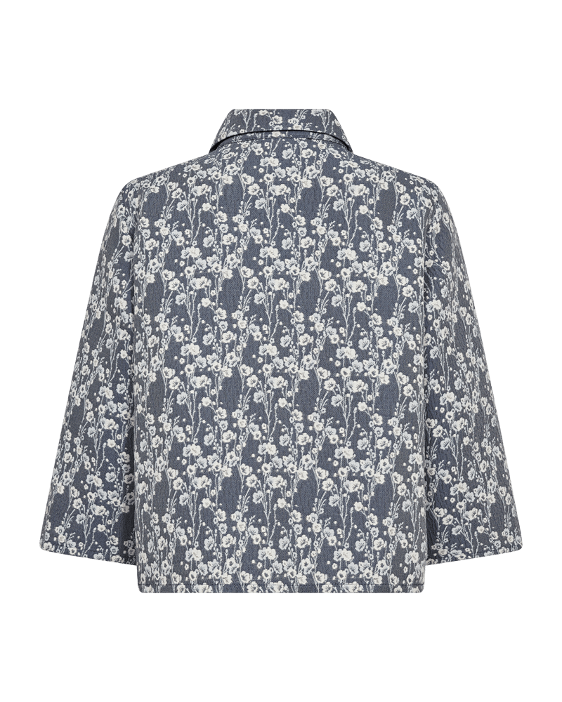 Freequent women’s floral jacket with decorative button fastening