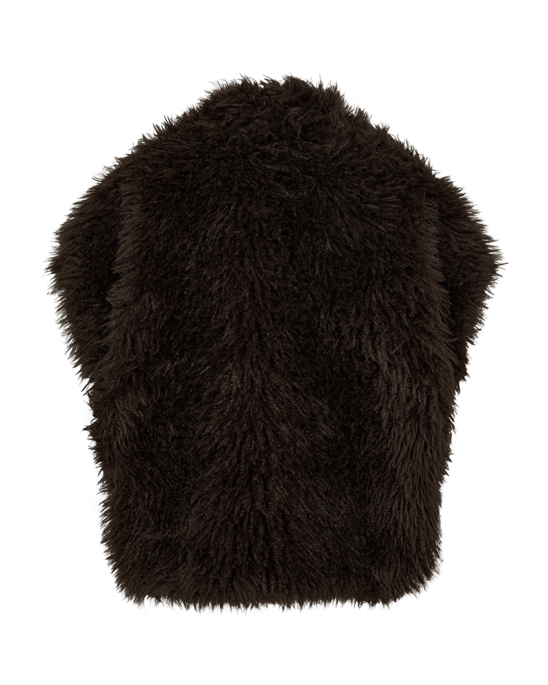 Freequent Fine Waistcoat featuring a relaxed open-front design