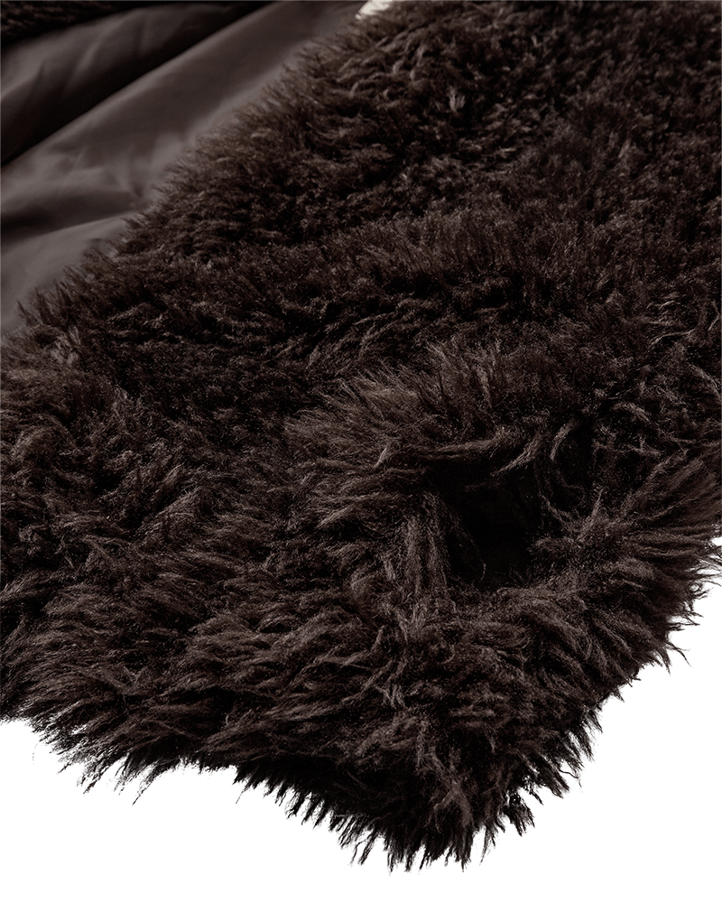 Women’s Freequent faux-fur waistcoat with a soft voluminous texture