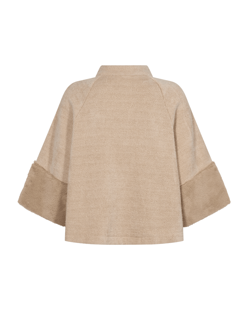 Freequent Gabby textured knit jacket back view