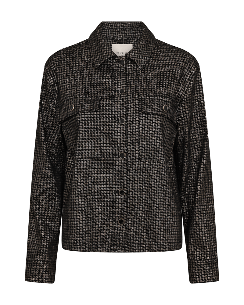 Freequent Rexy Metallic Houndstooth Jacket
