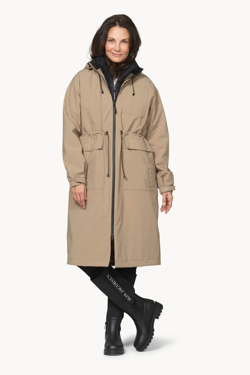 Ilse Jacobsen long padded winter coat front view
