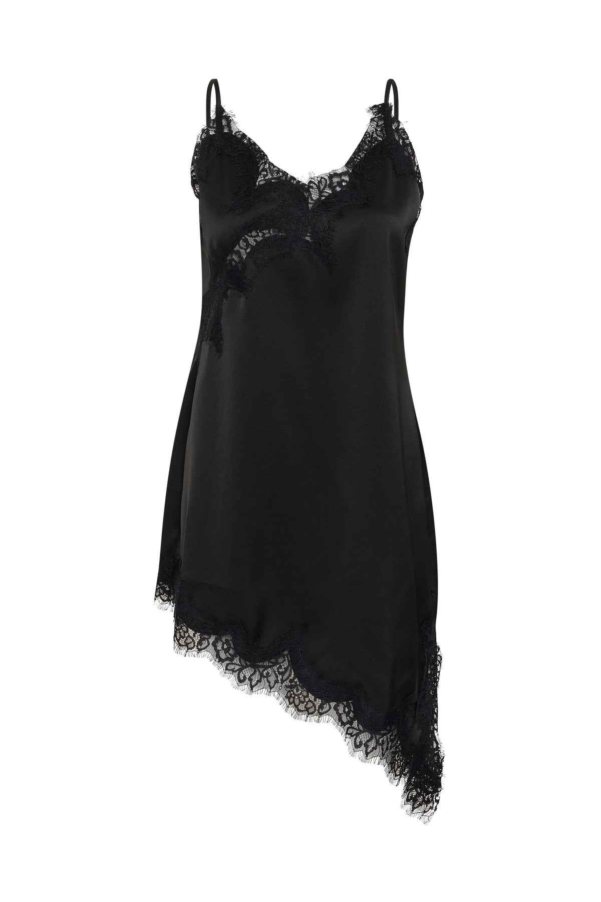 MWBrenda slip dress with asymmetric hem