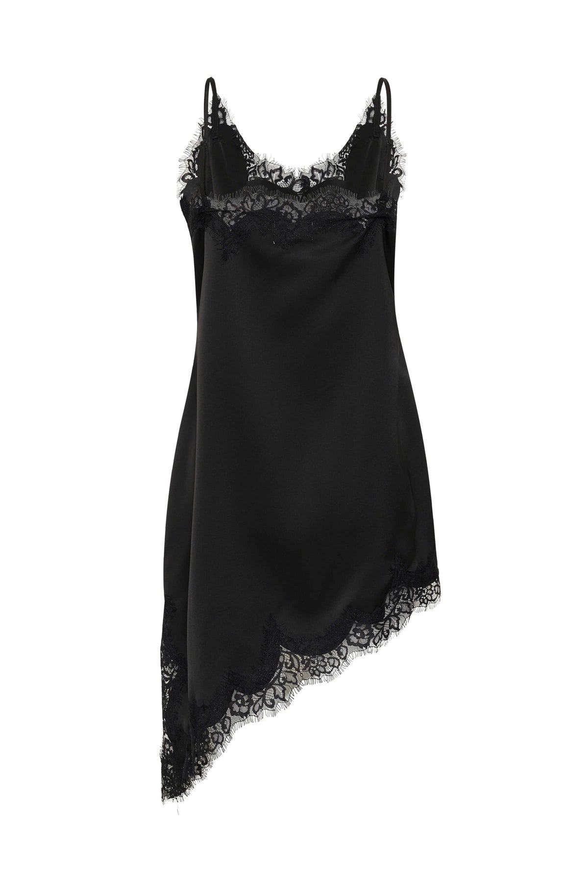 Back view of MWBrenda satin slip dress