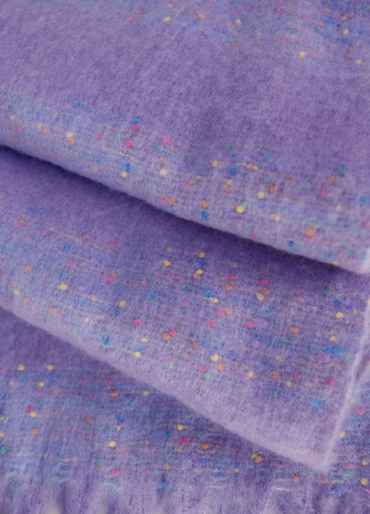 Powder Nancy scarf with colourful woven accents