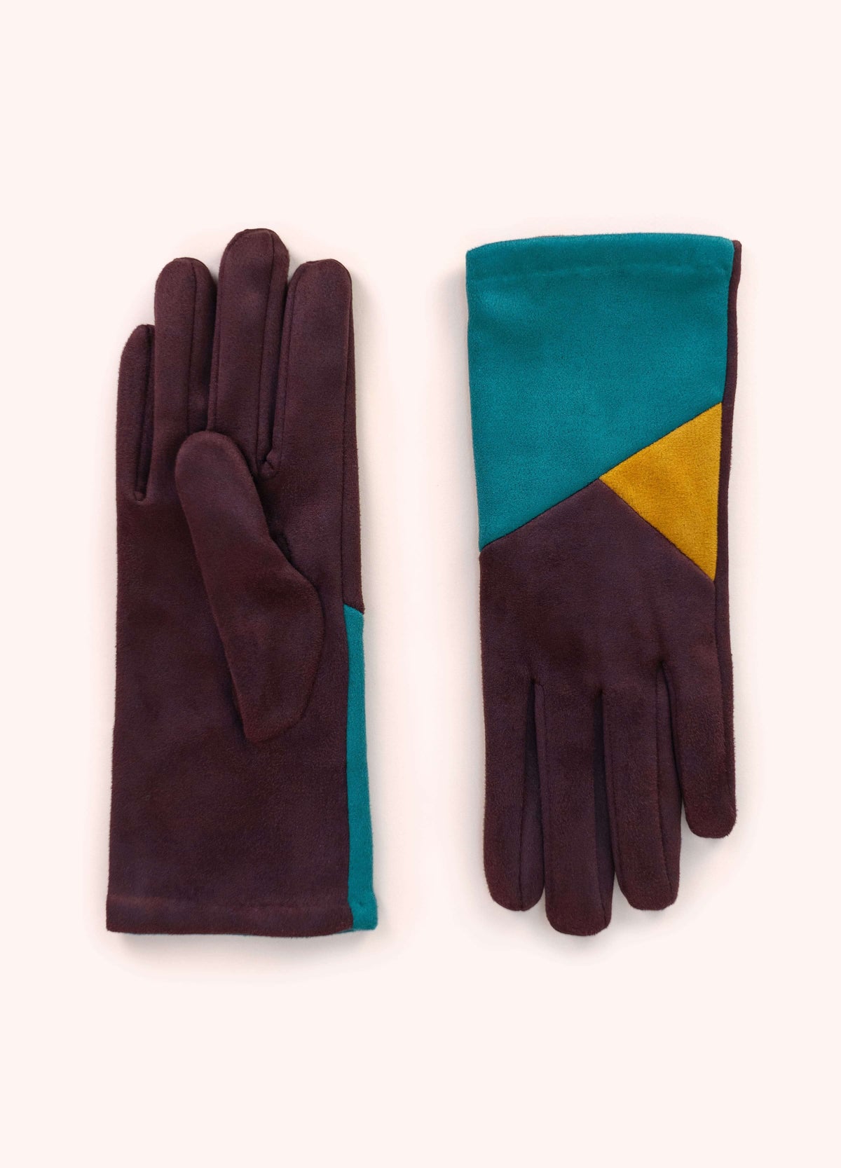 Powder Roma geometric gloves front view