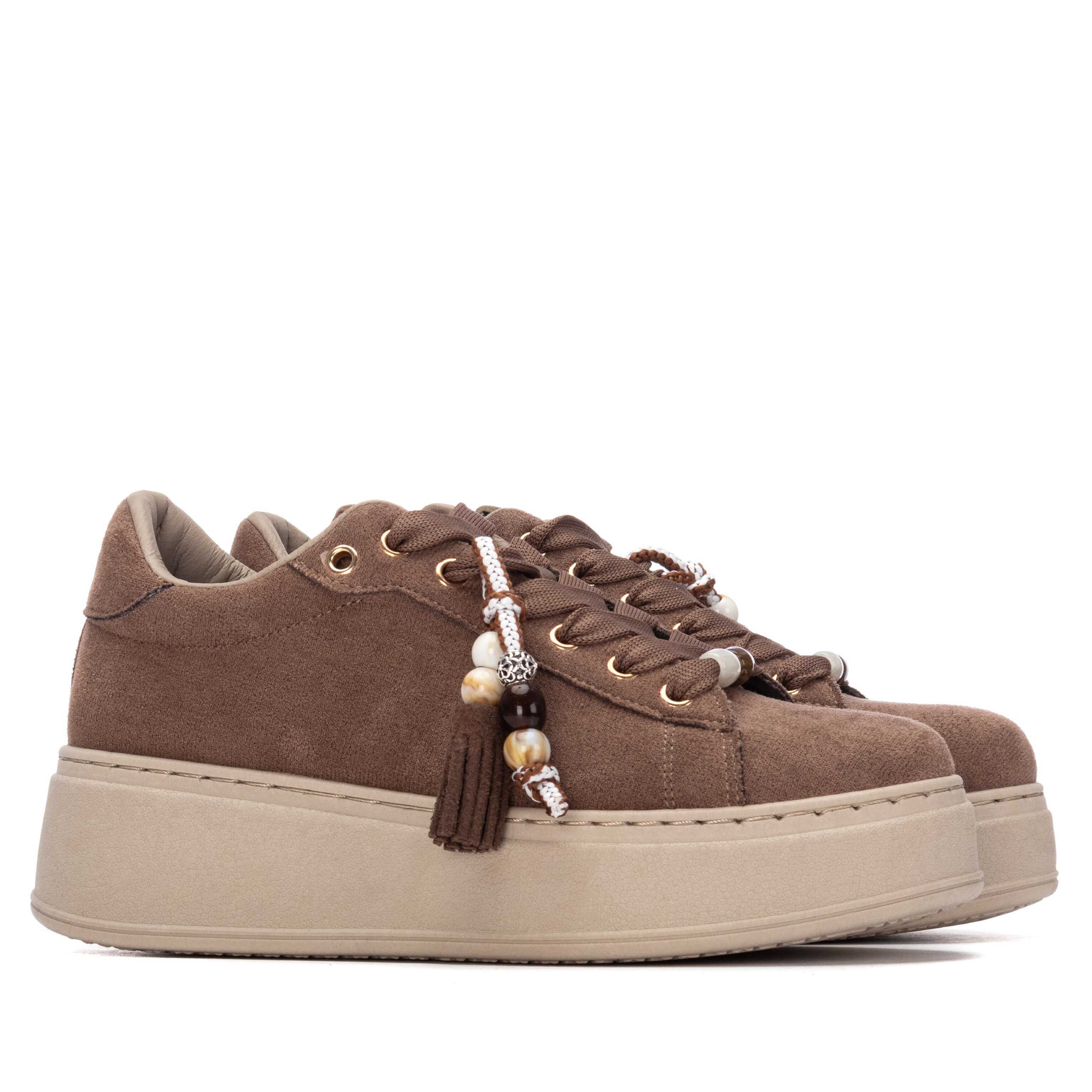 Refresh vegan runners with a soft suede-look finish