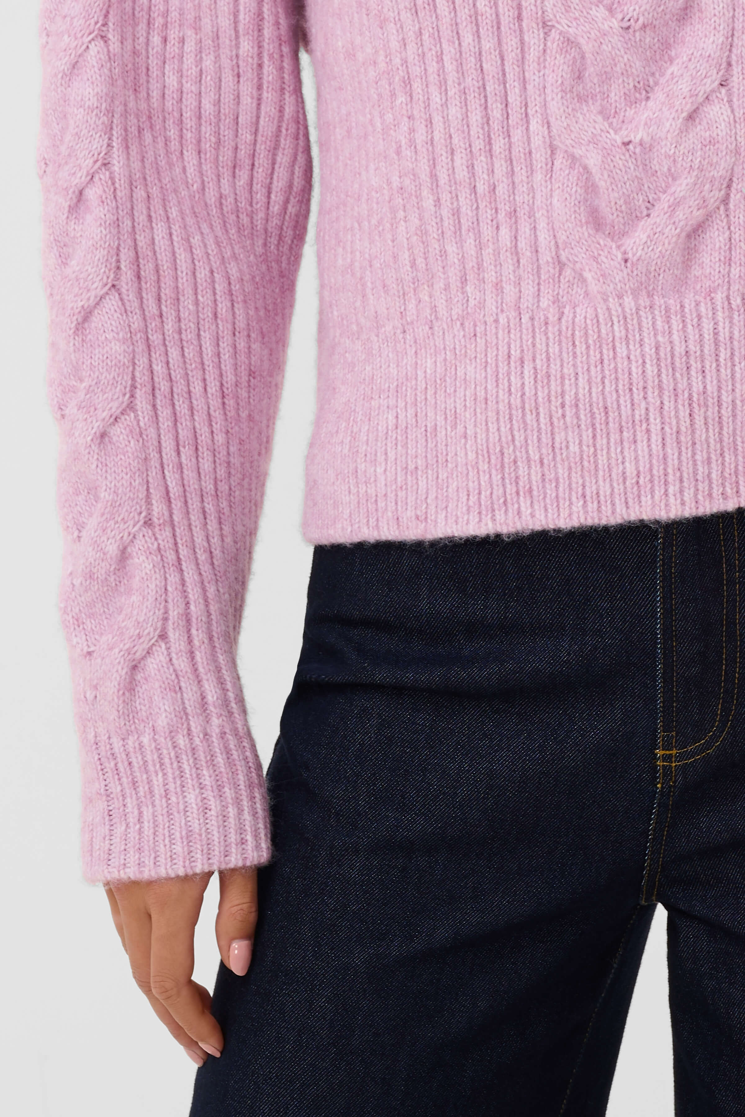 Saint Tropez TalmaSZ Pullover with cable-knit details