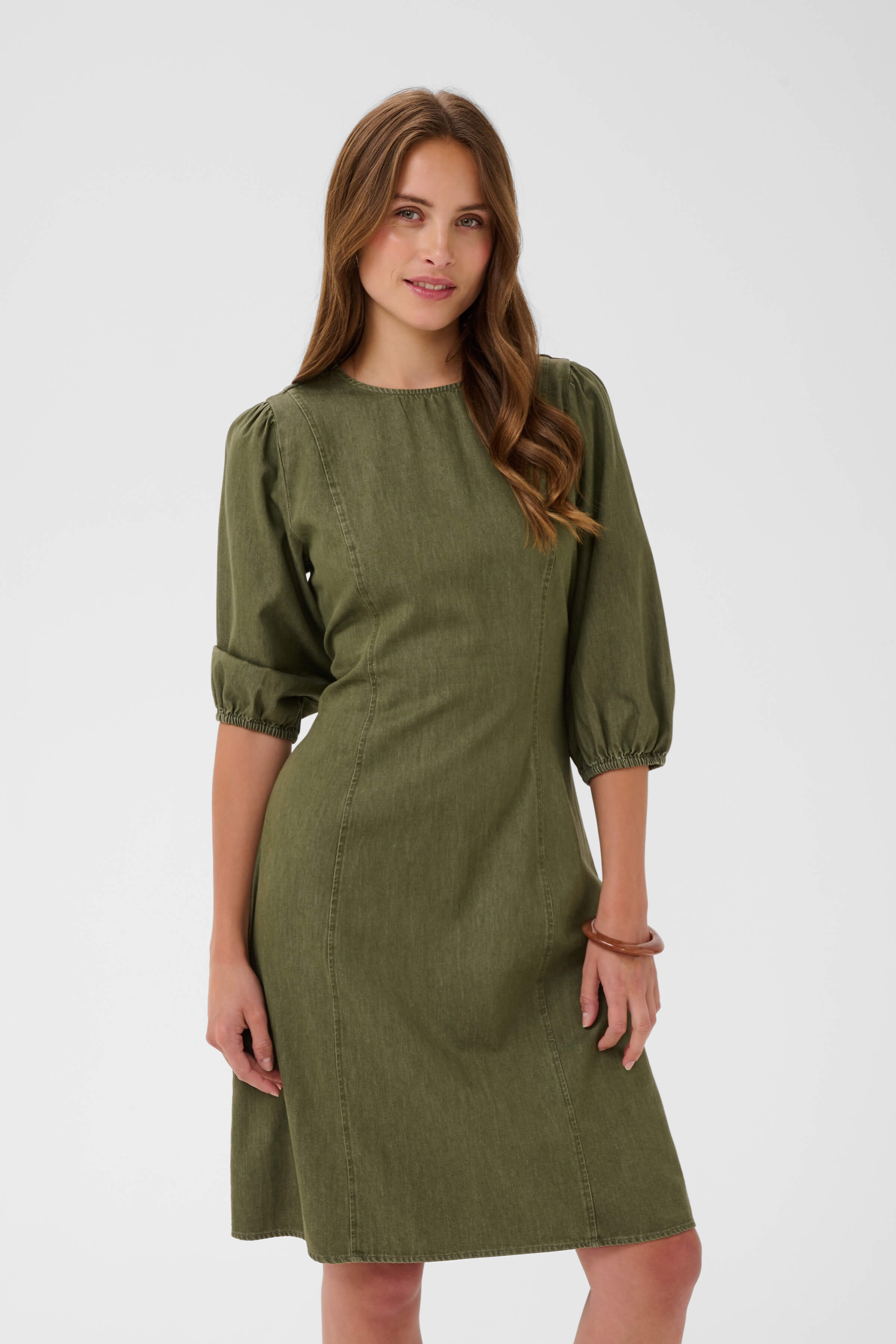 Saint Tropez TitianaSZ A-line dress with puff sleeves