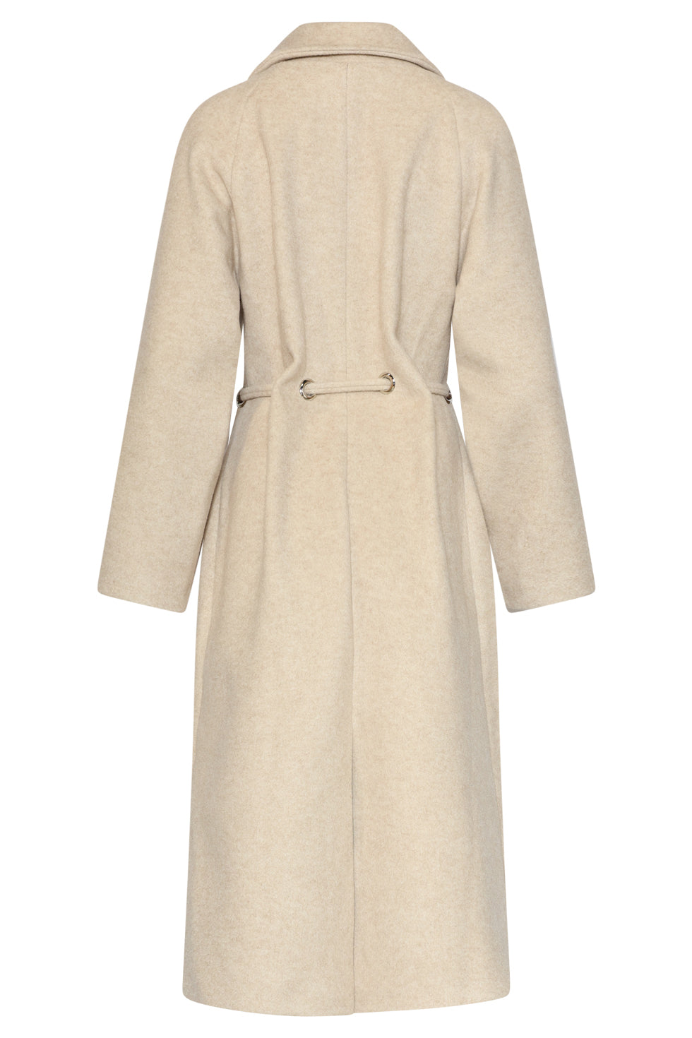 Smashed Lemon long coat featuring metal eyelet details