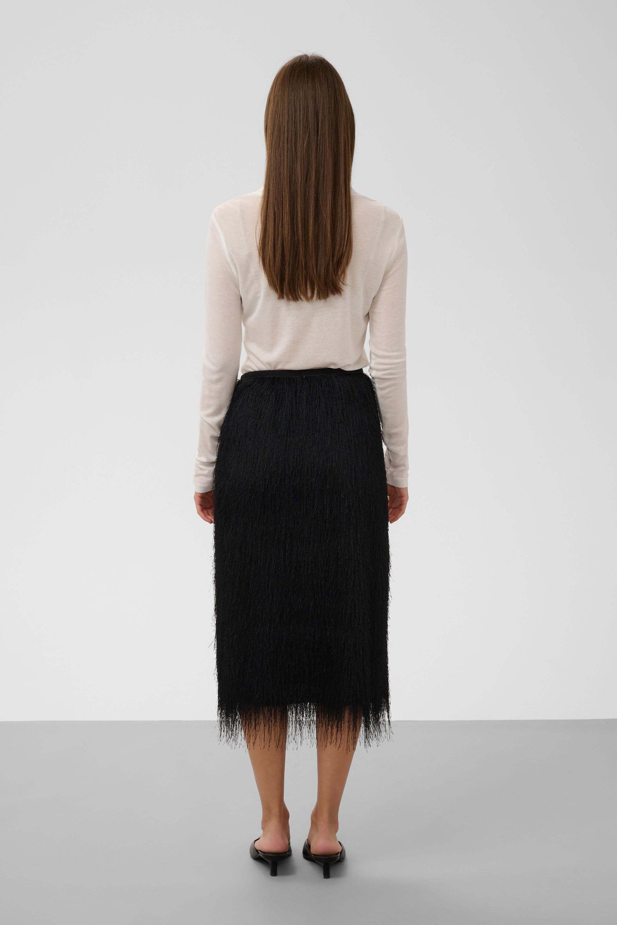 Back view of the Soaked in Luxury Dacre pencil skirt