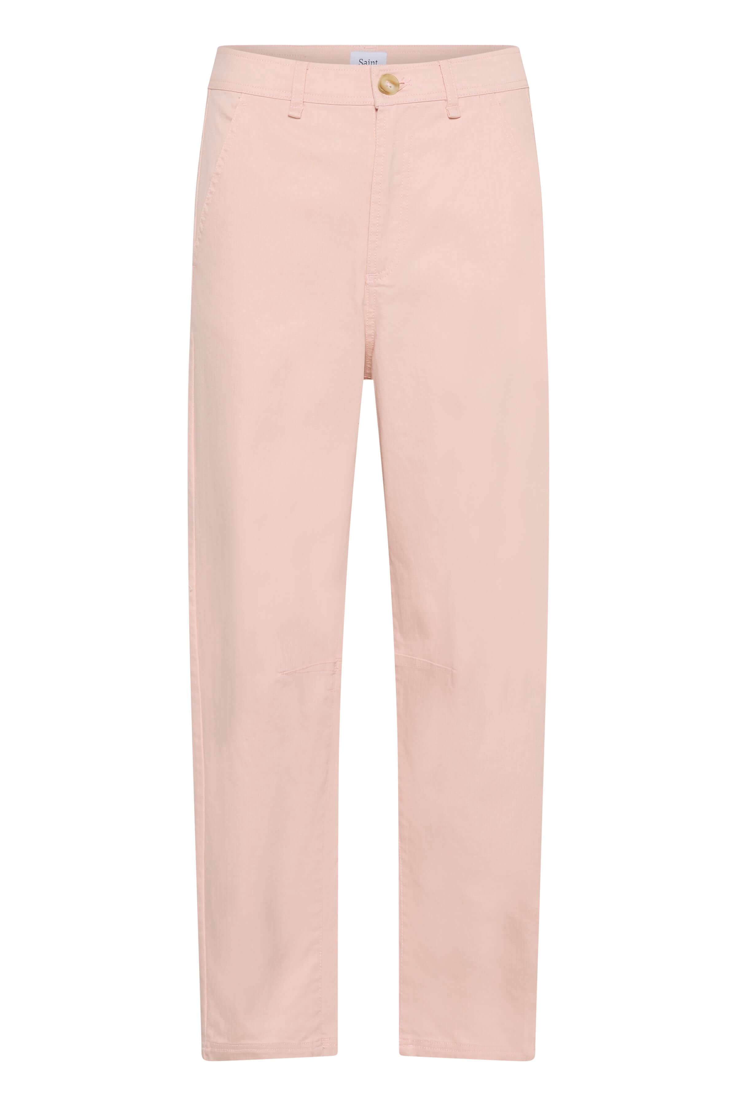 Pink balloon-leg jeans - front view
