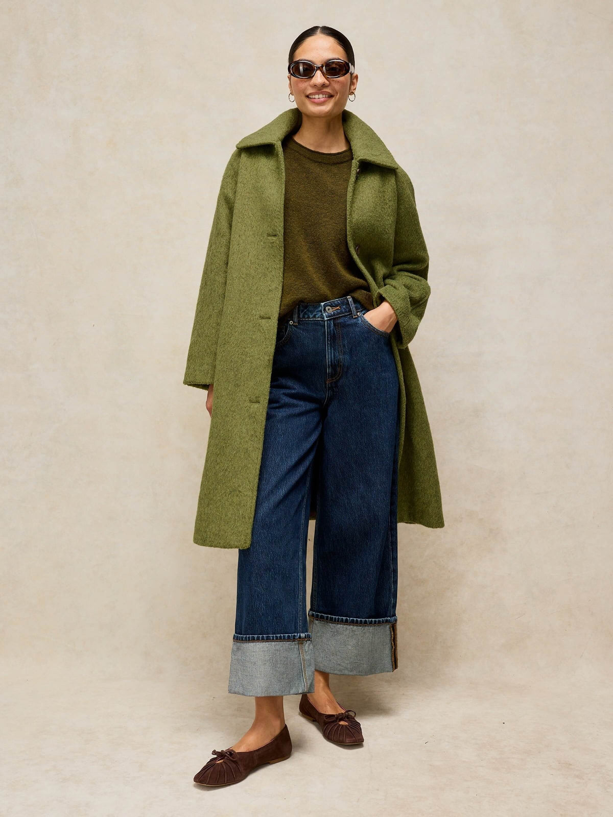 White Stuff Kelsey Wool Blend Longline Coat style 447145