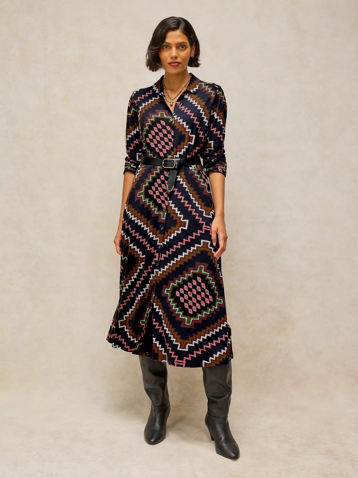 White Stuff Rua midi dress with practical pockets