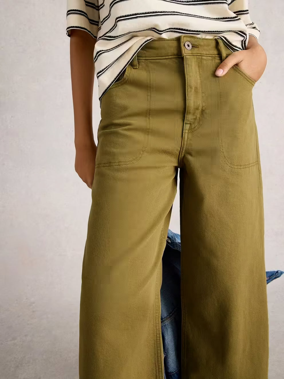 White Stuff cropped jeans with deep front pockets