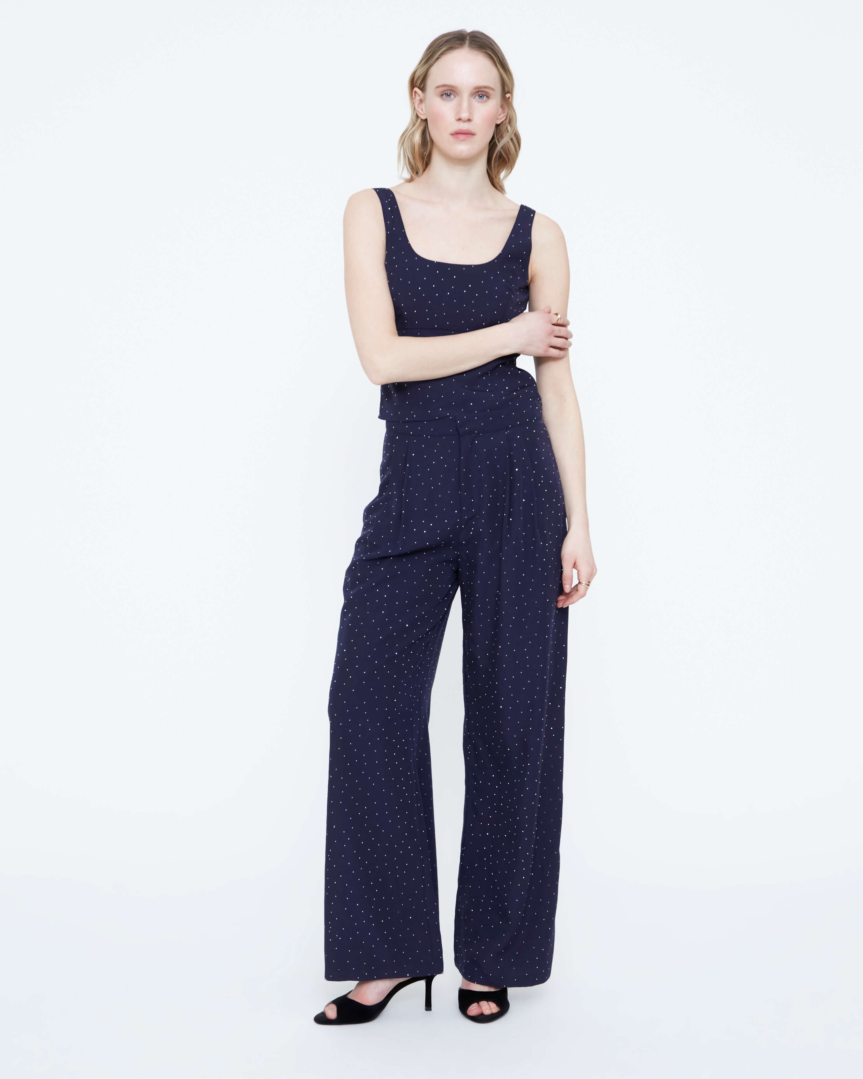 Wild Pony embellished occasion top on model