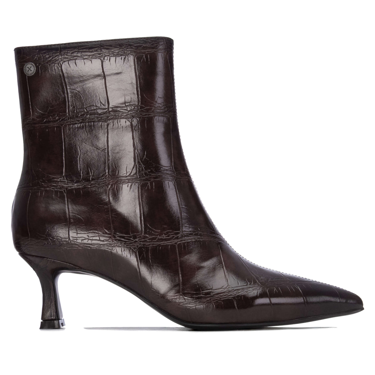Xti pointed-toe ankle boot with a stiletto heel