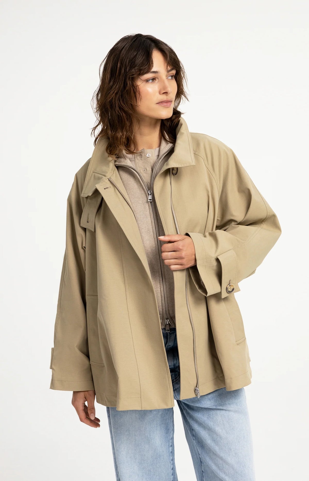 YAYA oversized women’s jacket with side pockets