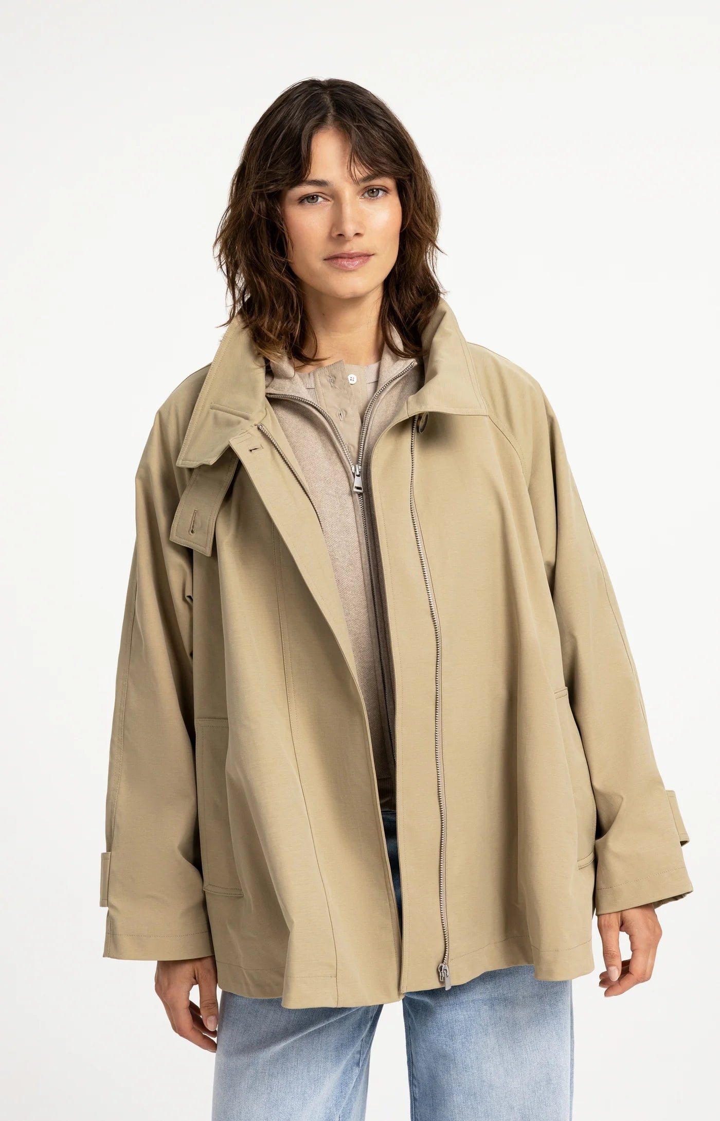 Women’s YAYA A-line jacket with adjustable cuffs