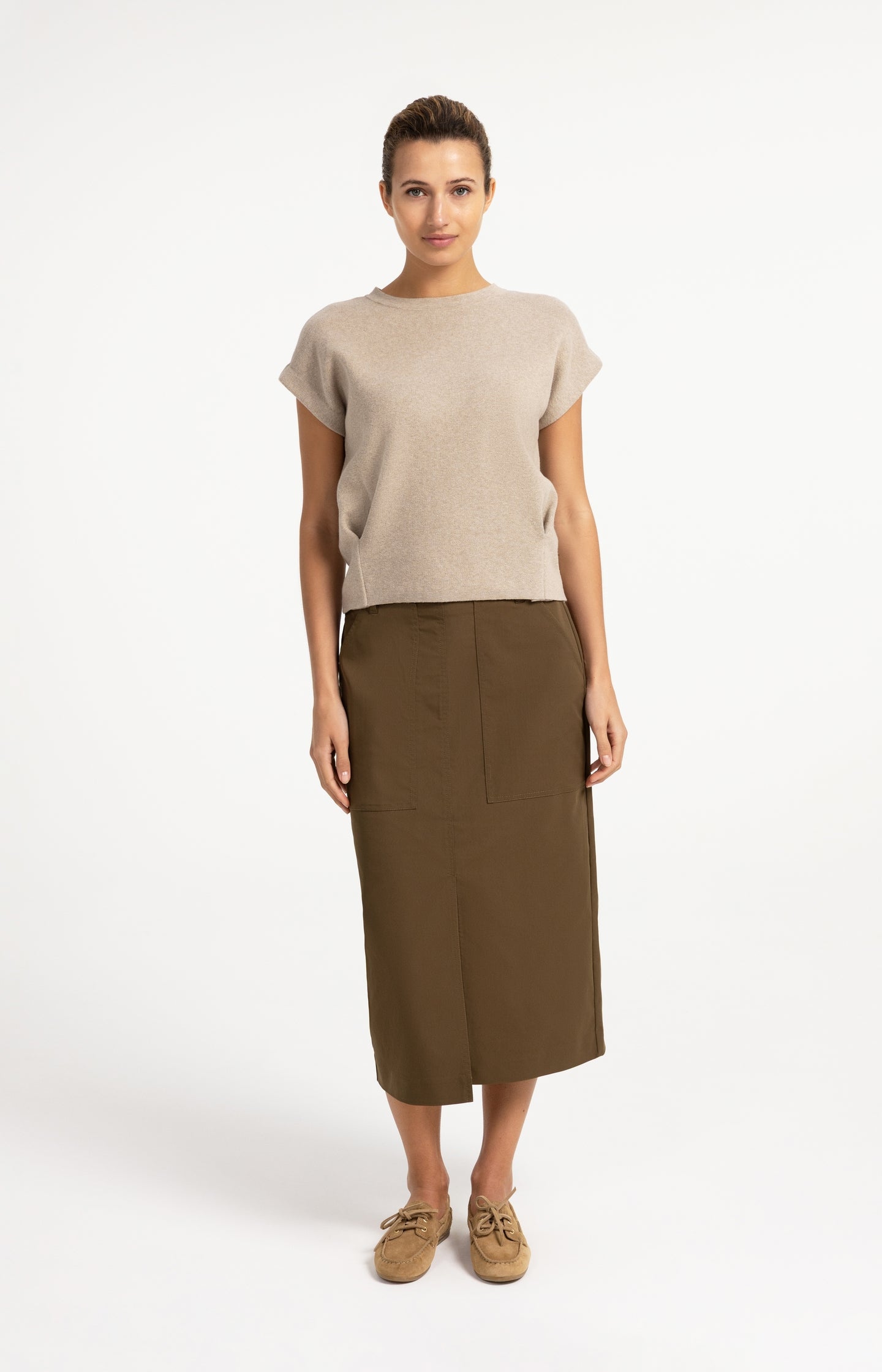 Women’s regular-fit jacquard knit top by YAYA