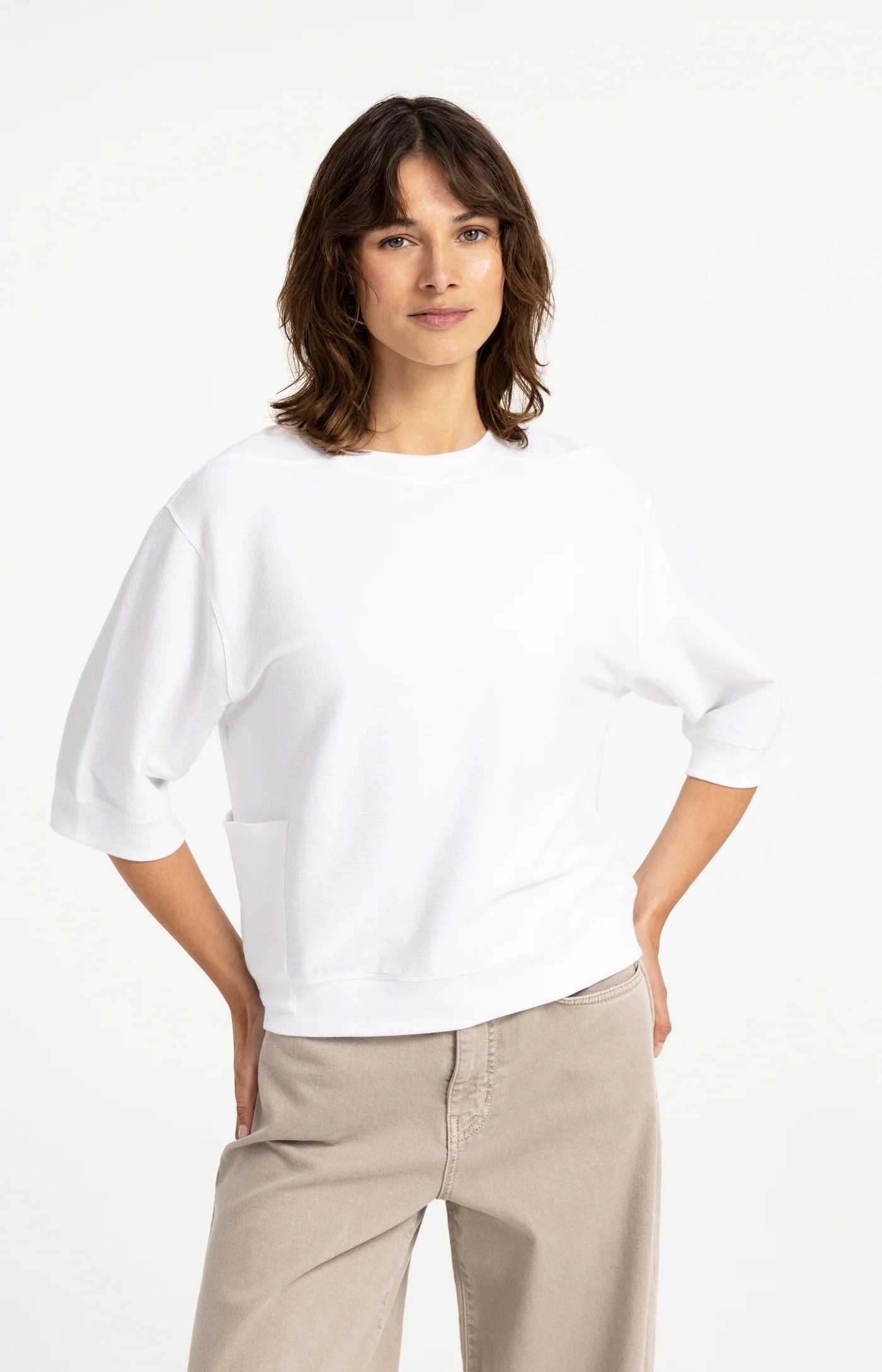 Women’s relaxed short-sleeved jersey top by YAYA
