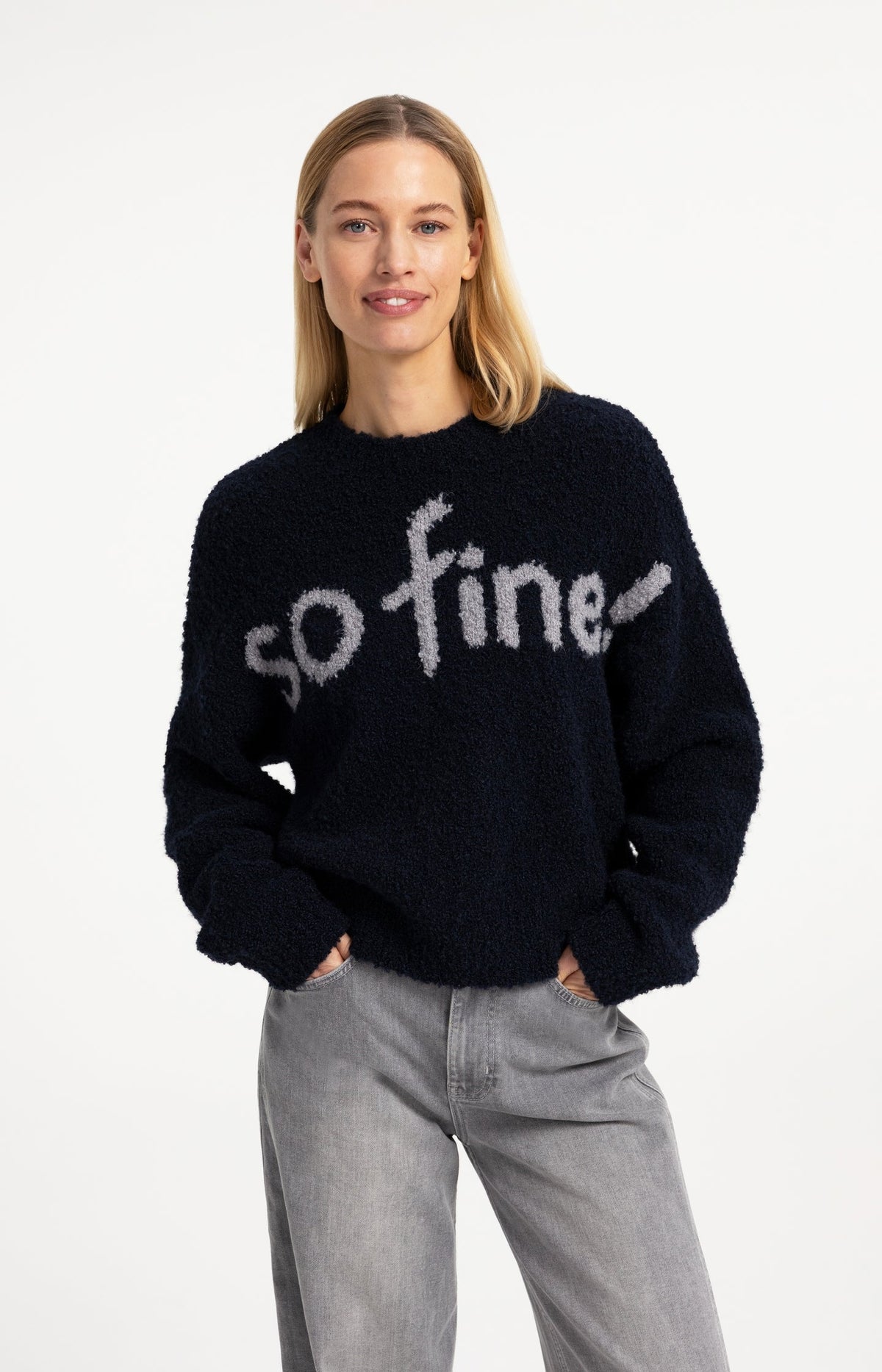 YAYA So Fine Artwork Knitted Jumper style 01-000636-609