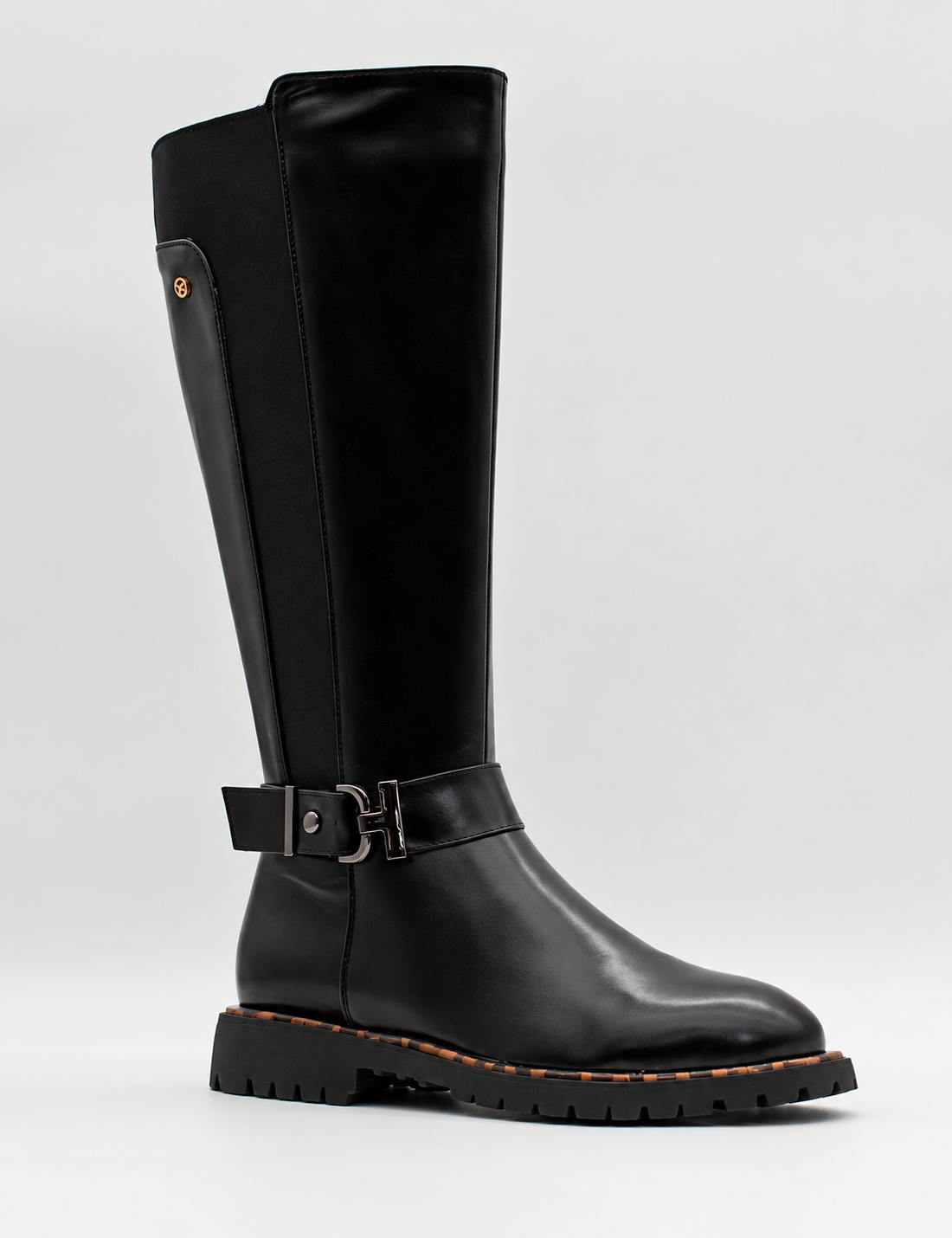 Zanni & Co knee-high boots with elasticated panel