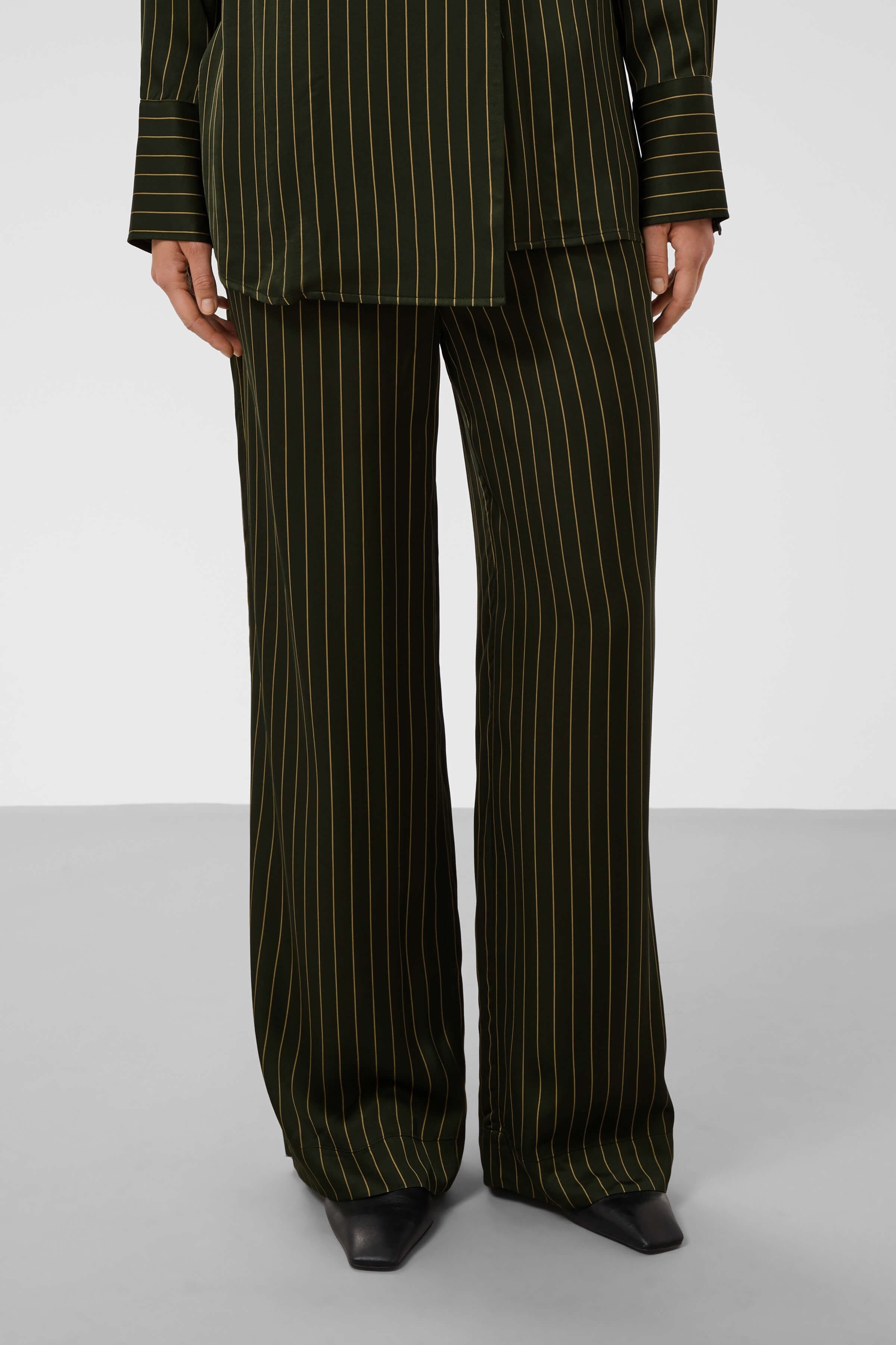 Soaked in Luxury Cinna full-length pinstripe trousers