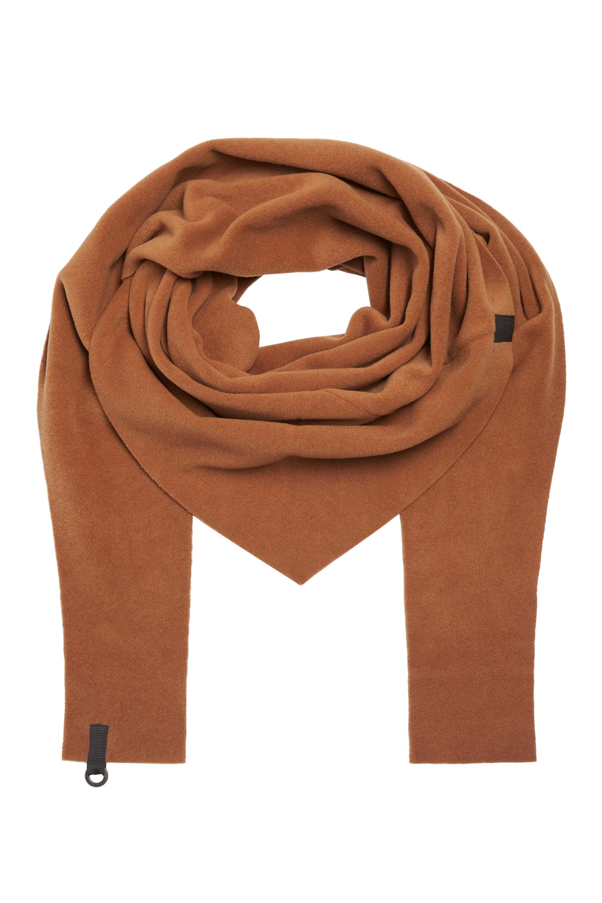 Henriette Steffensen Copenhagen triangle scarf in rust