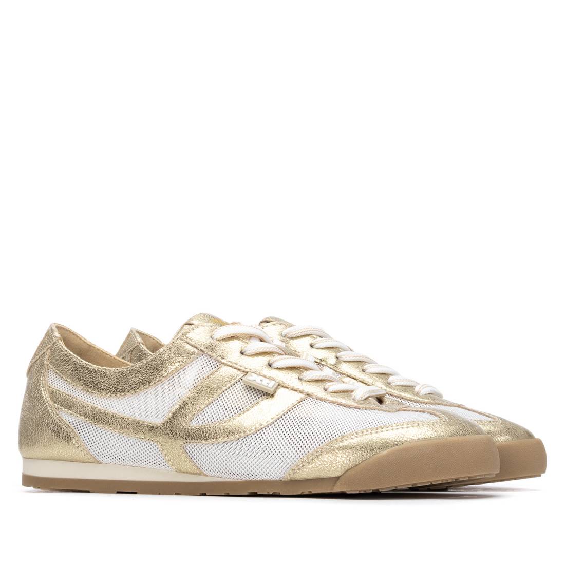 Gold and white summer runners