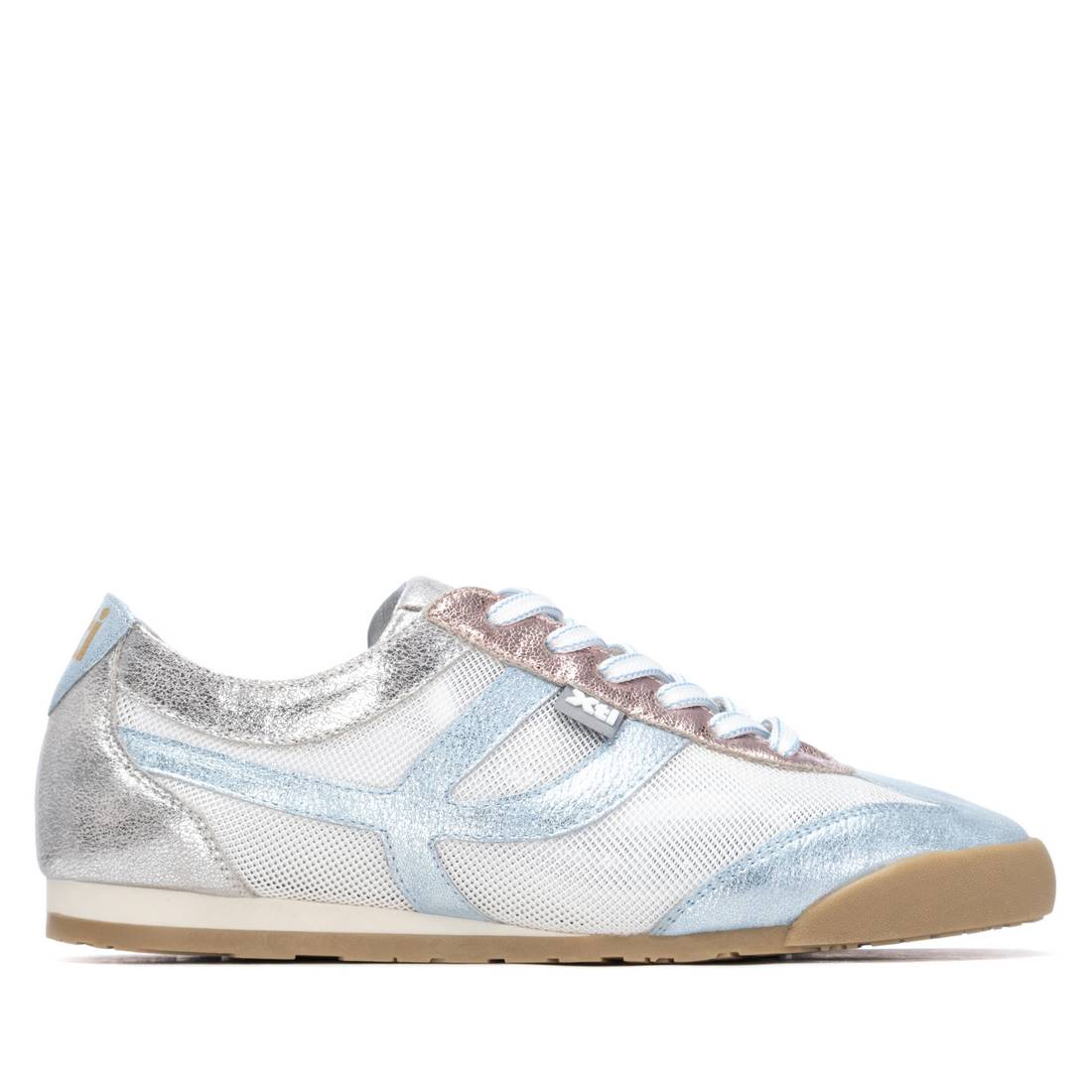 Multicolour summer runner with metallic shine