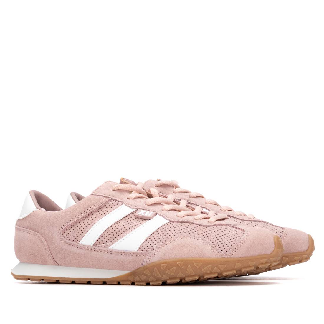 A pair of pink runners