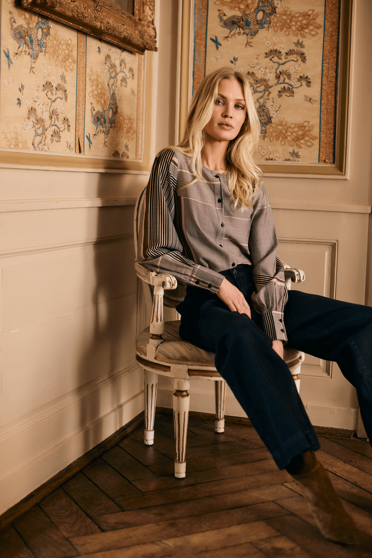 B. Copenhagen style 60037-18470 printed shirt on model