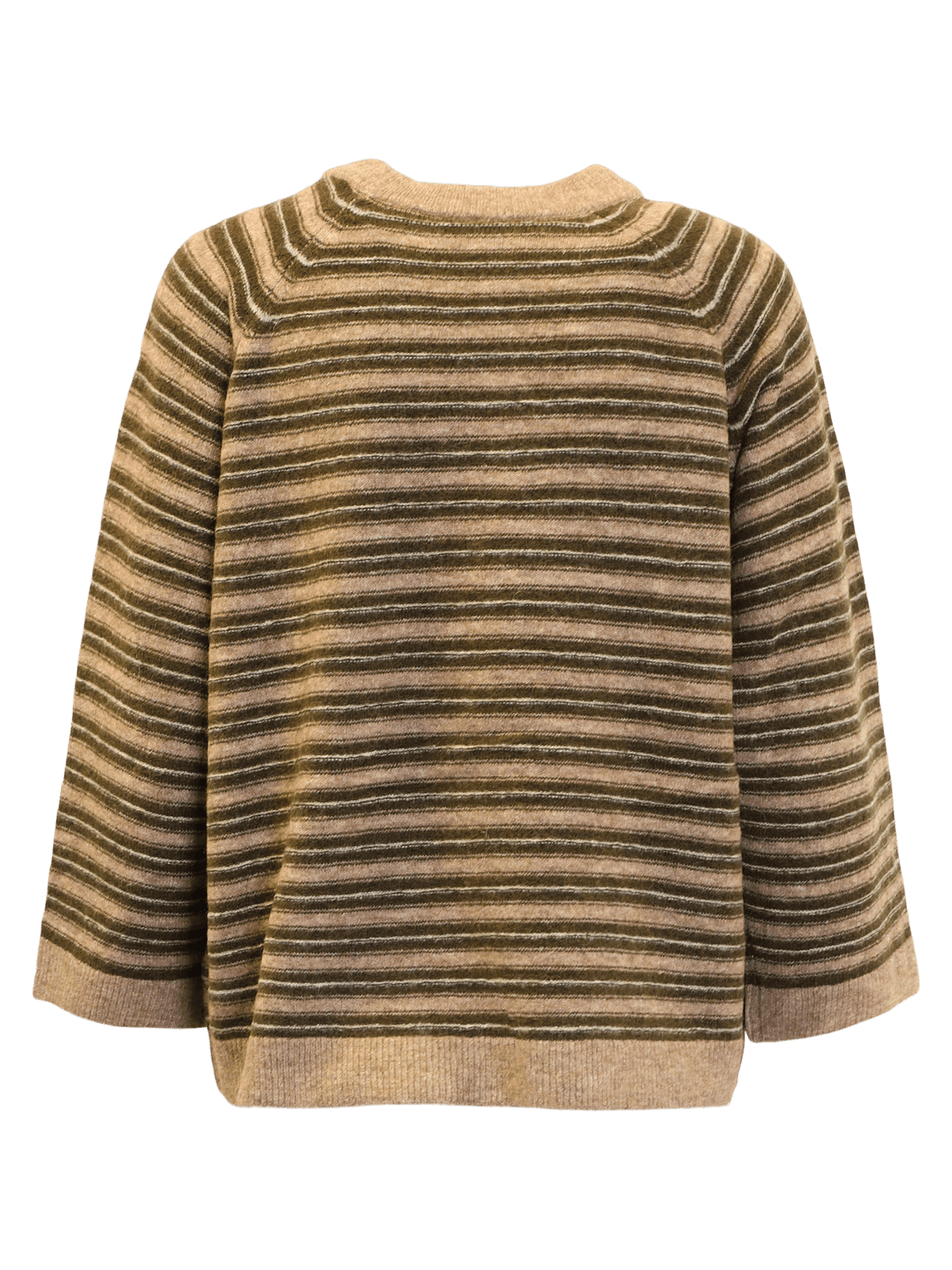 B Copenhagen striped wool-blend jumper back view