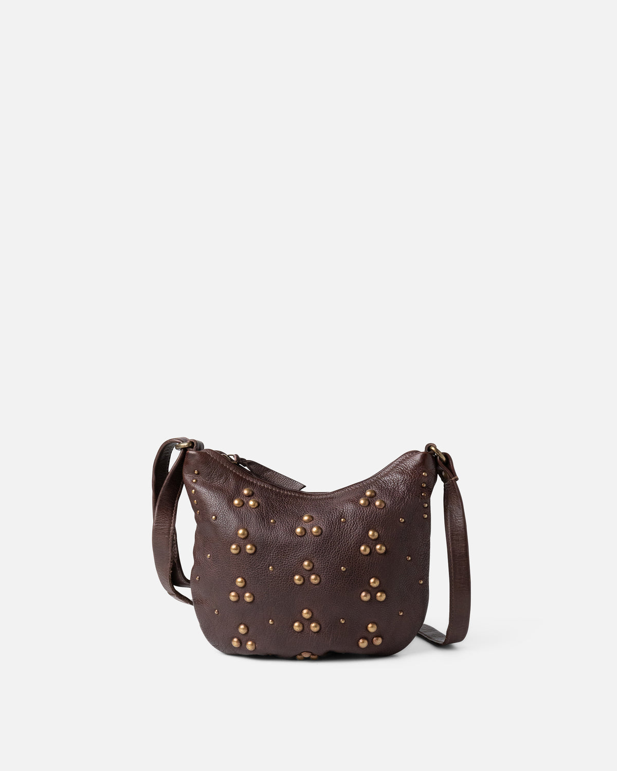 BIBA Hill leather crossbody bag in brown