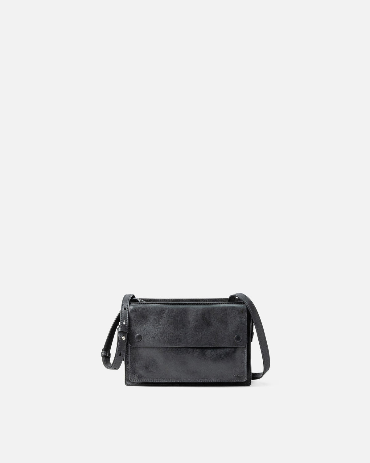 BIBA Murray washed cowhide crossbody bag front view
