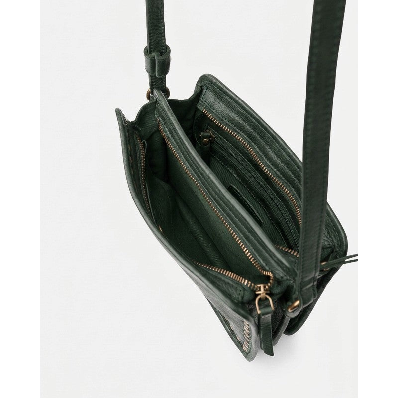BIBA Rockwall leather bag with two zipped compartments